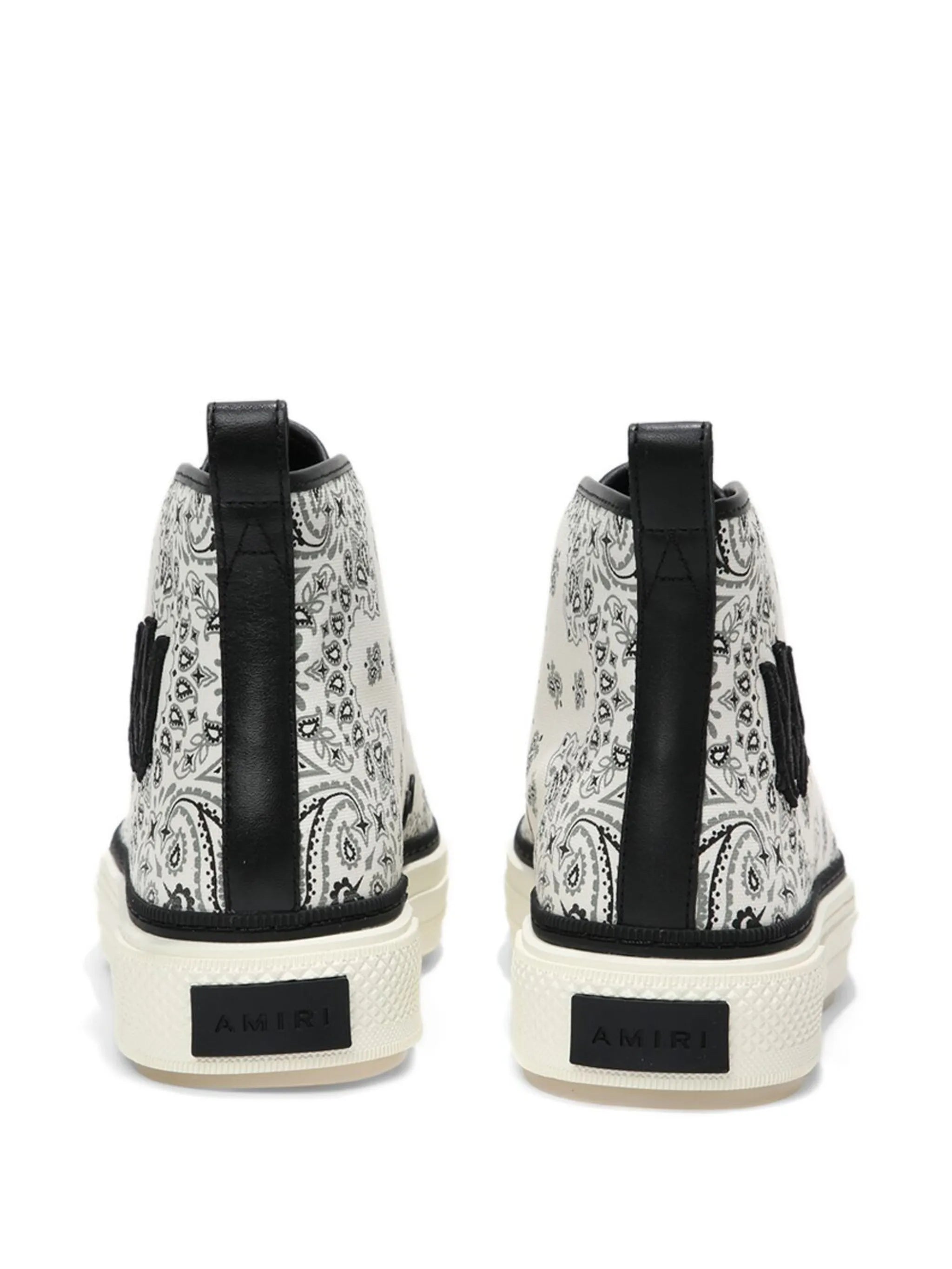 bandana-print high-top sneakers