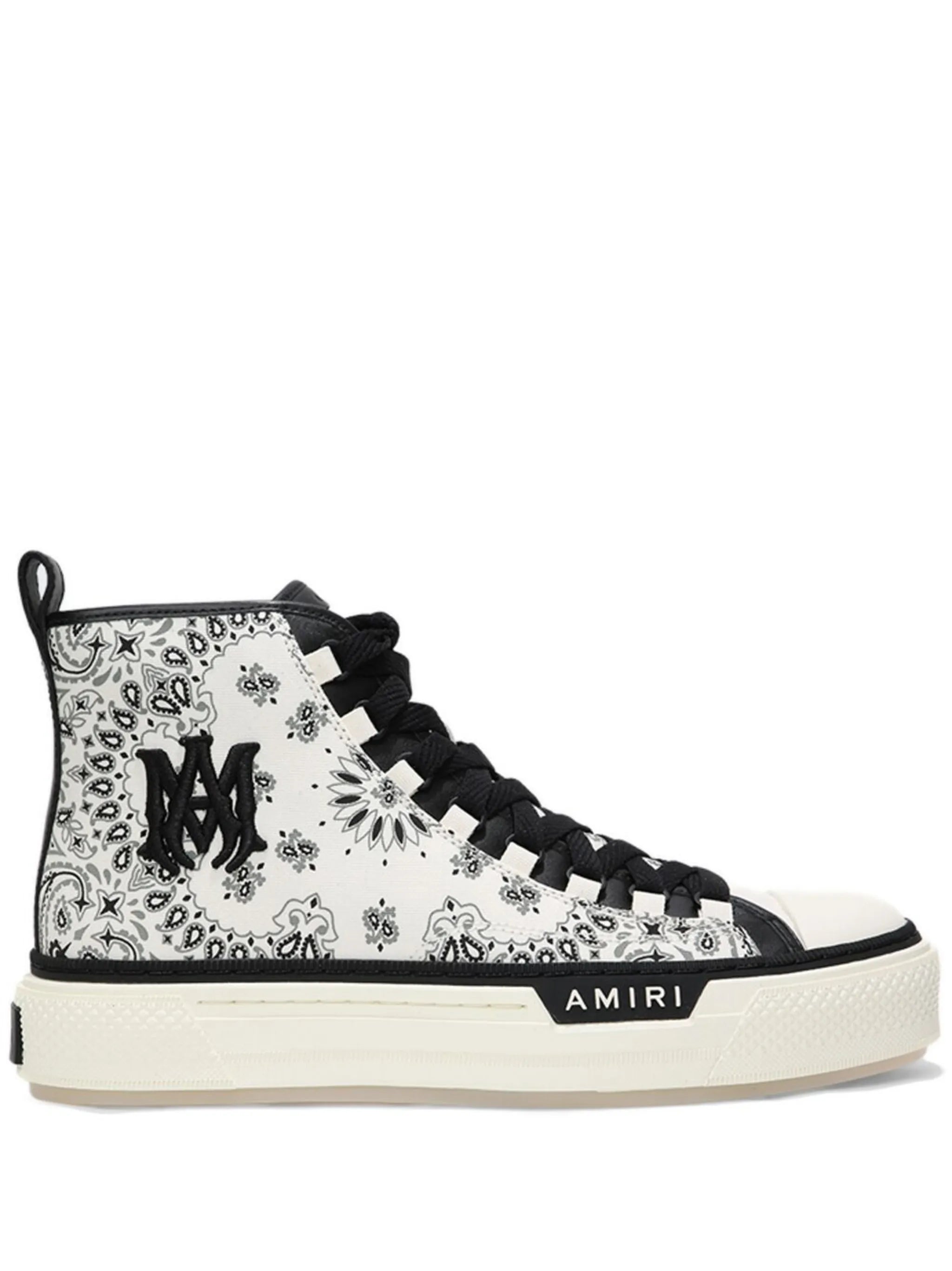 bandana-print high-top sneakers