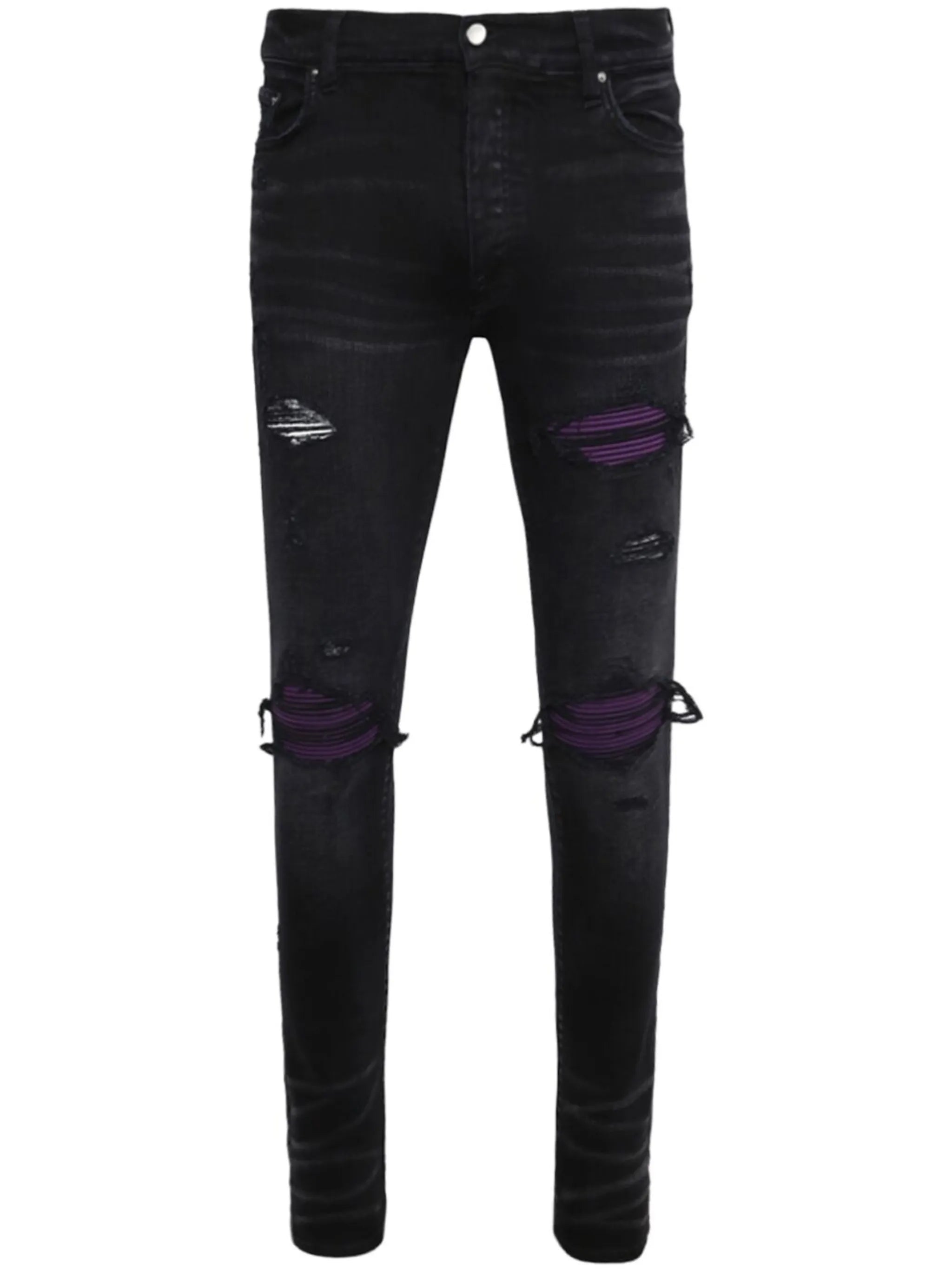 MX1 distressed skinny jeans