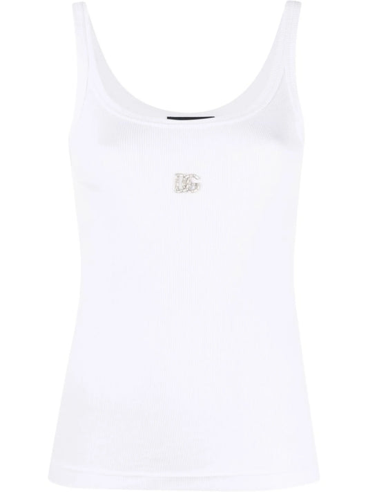DG crystal-embellished tank top