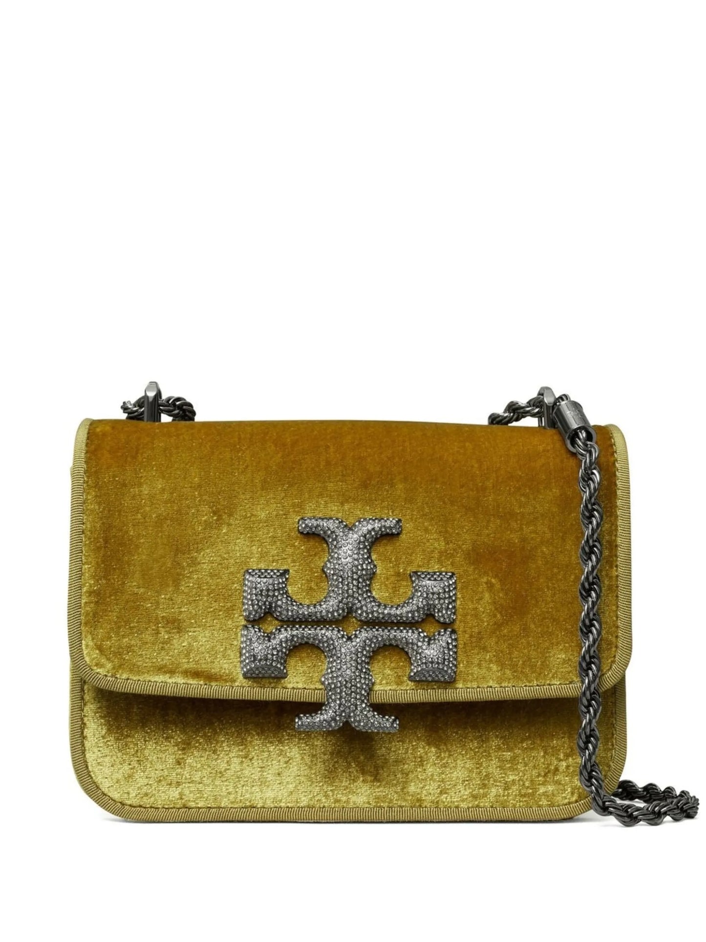 small Eleanor velvet shoulder bag