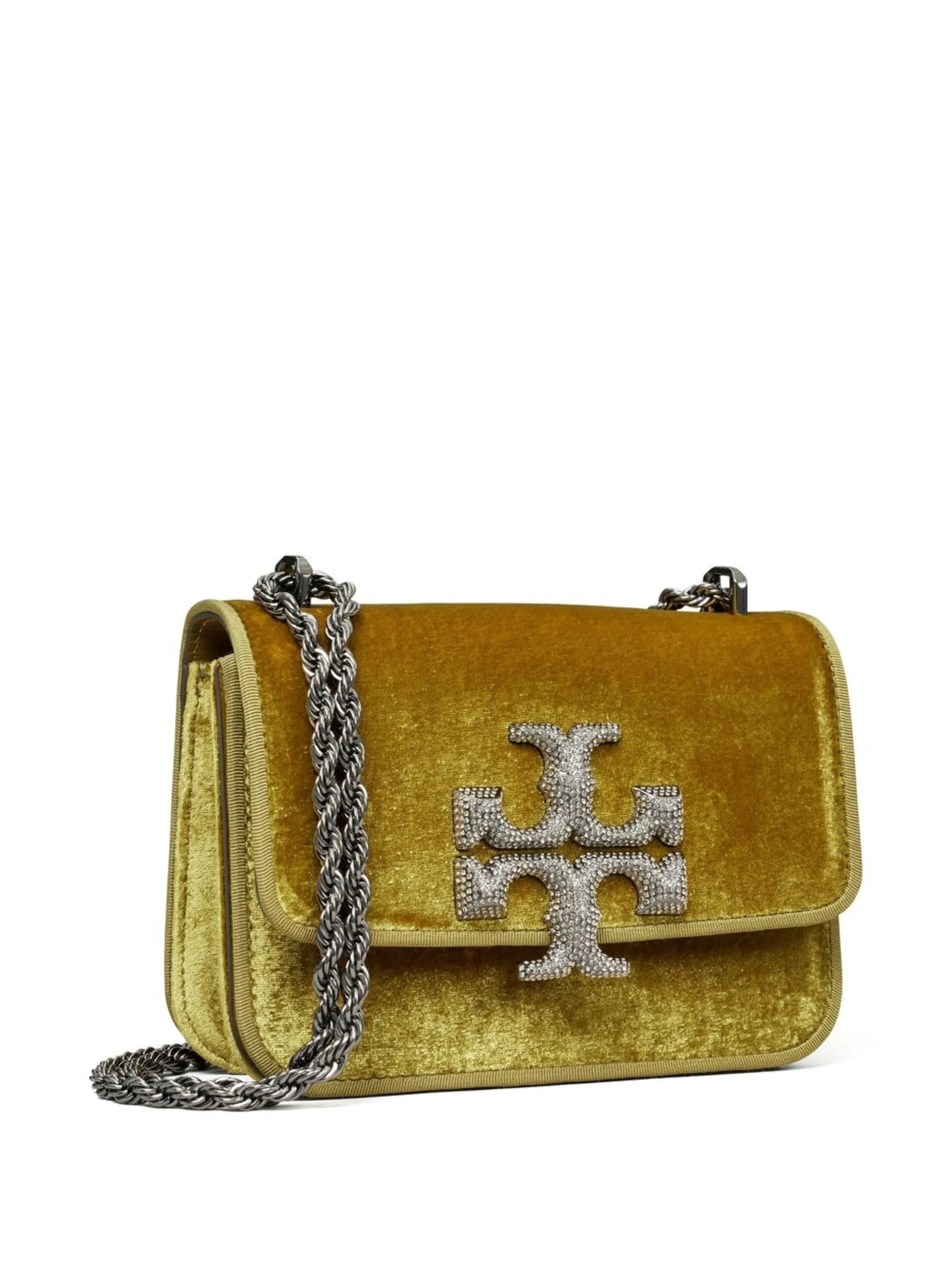 small Eleanor velvet shoulder bag