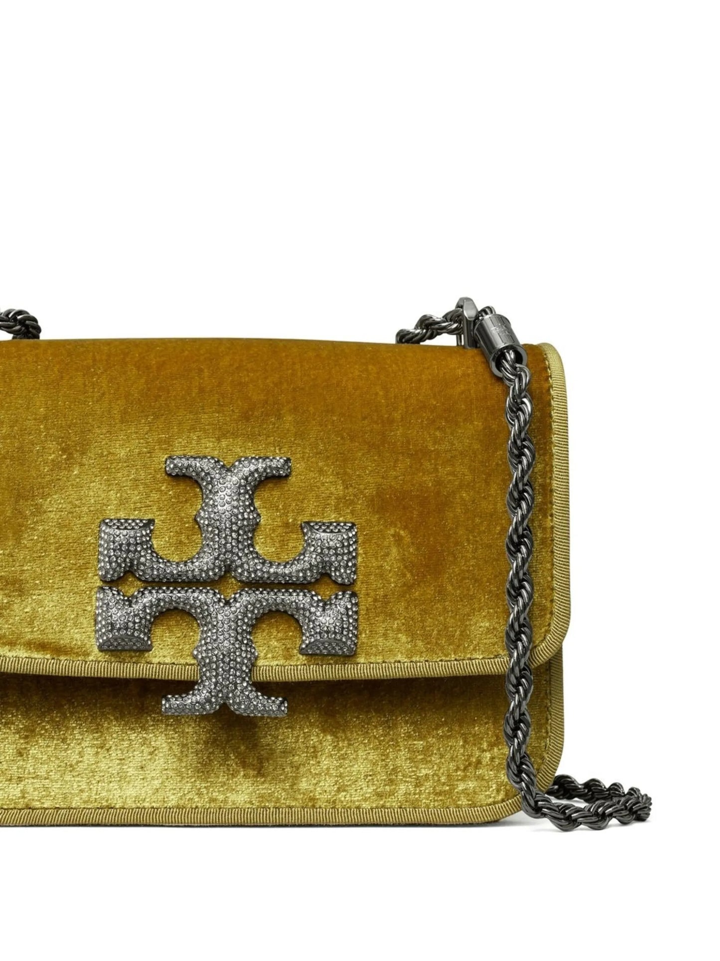 small Eleanor velvet shoulder bag