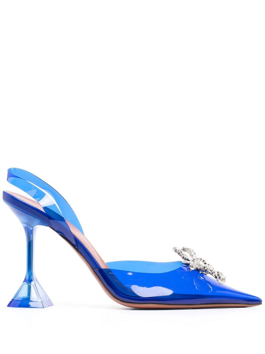 Rosie pointed-toe bow-detail 95mm pumps