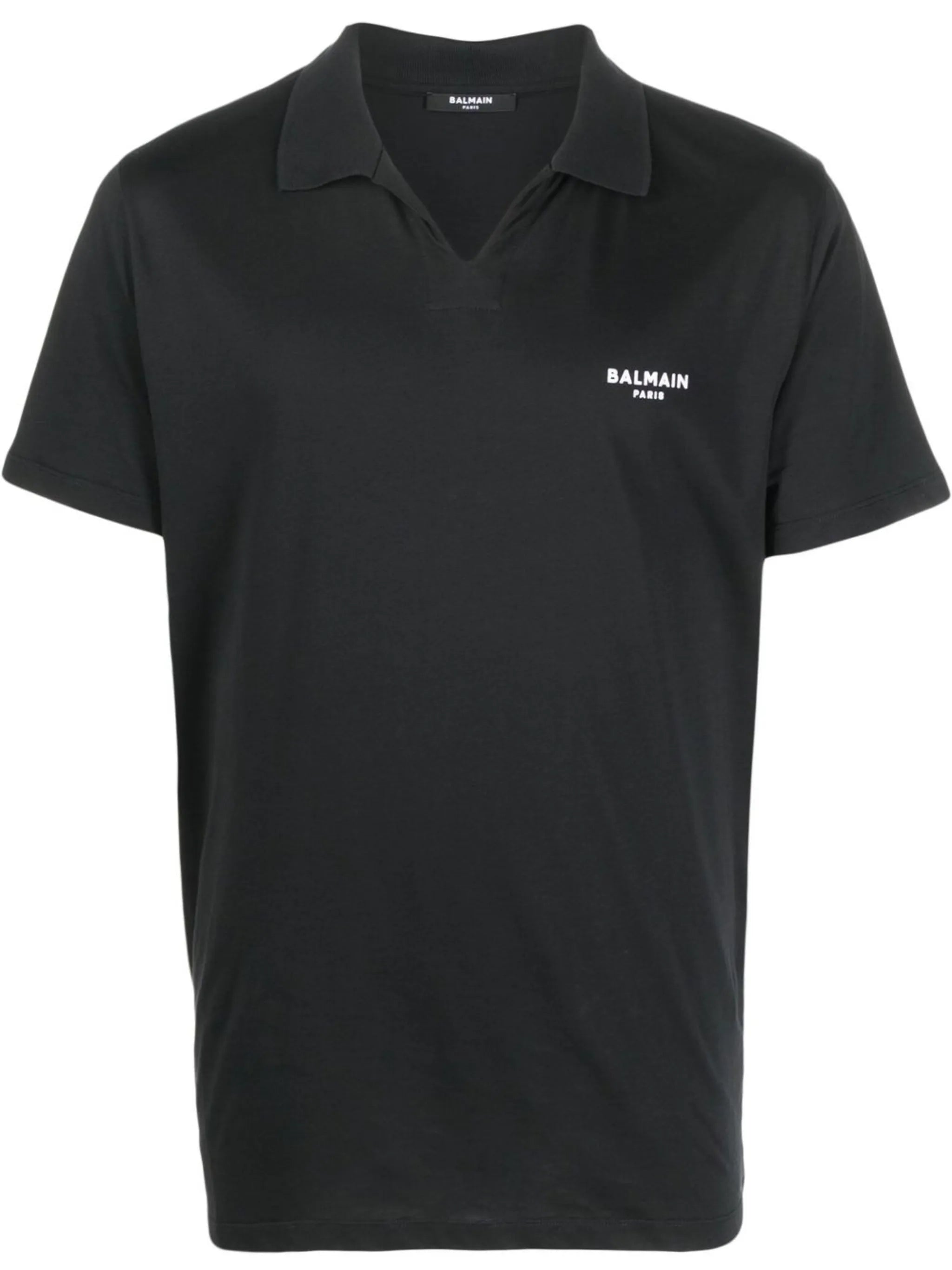 wingtip-collar cotton T-shirt