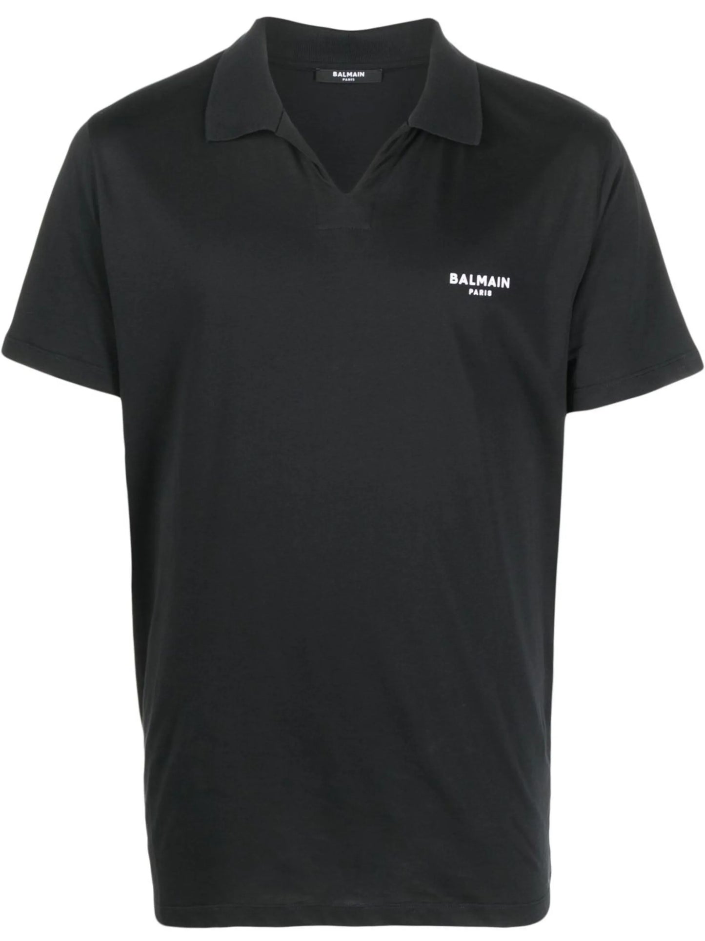 wingtip-collar cotton T-shirt