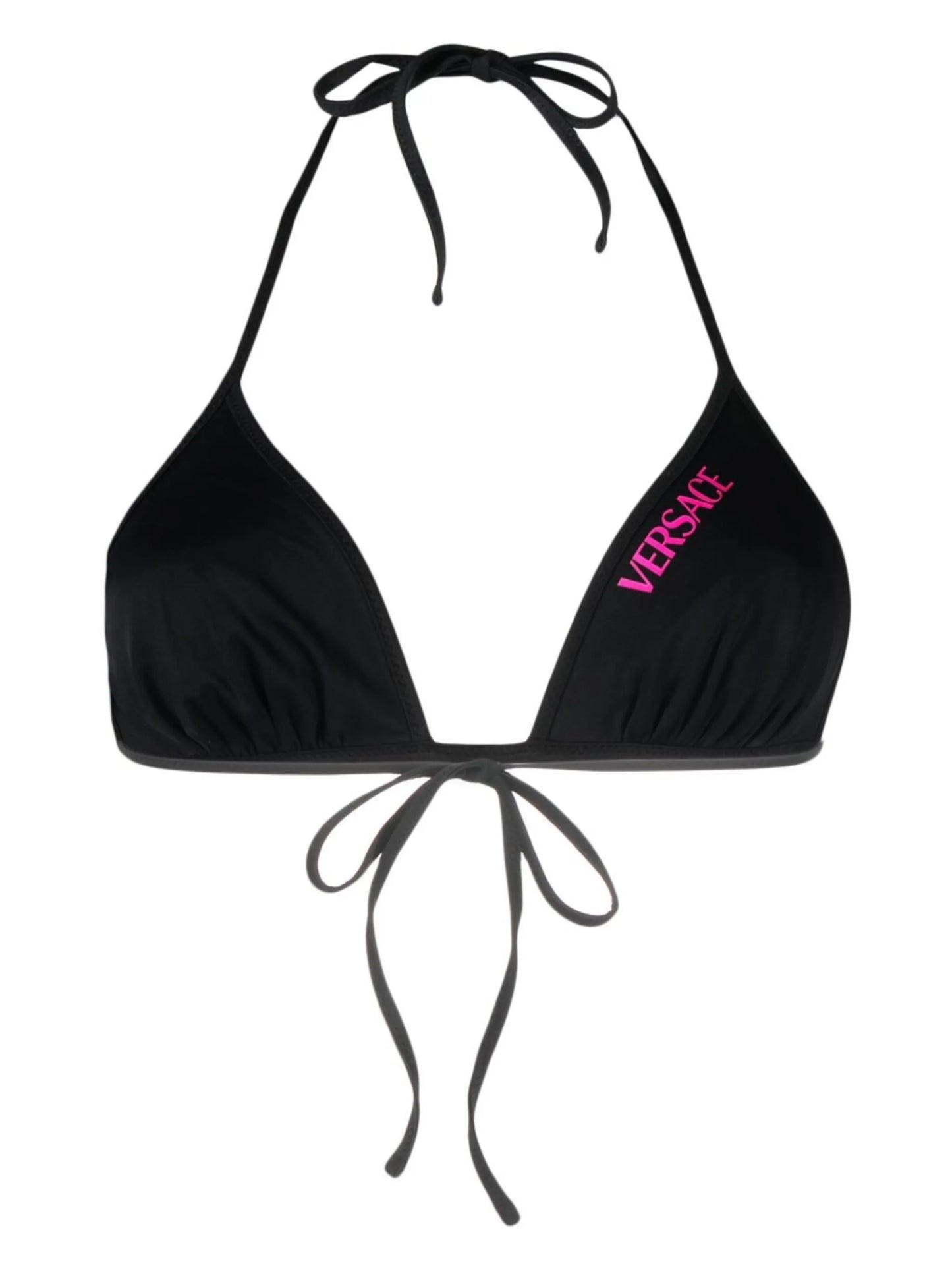 floral-print halterneck bikini