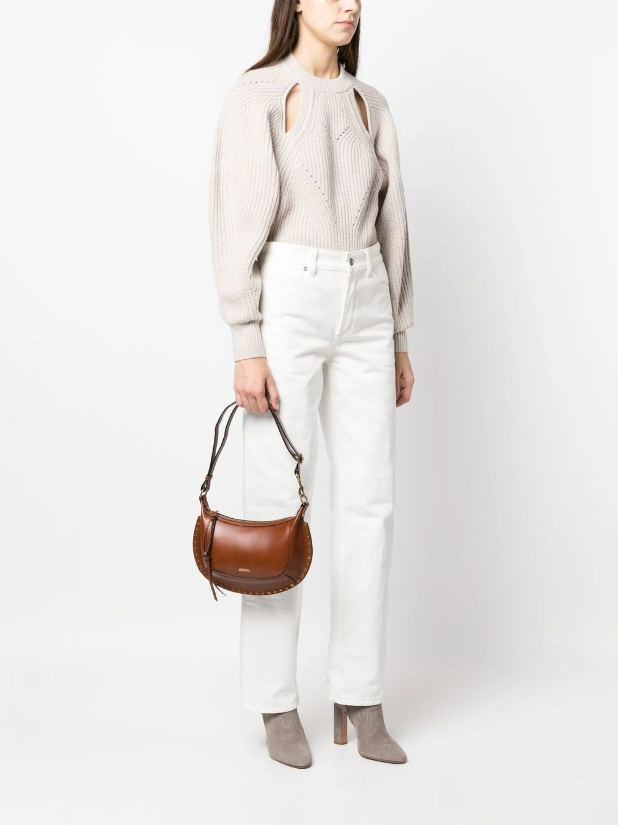 Oskan Moon leather shoulder bag