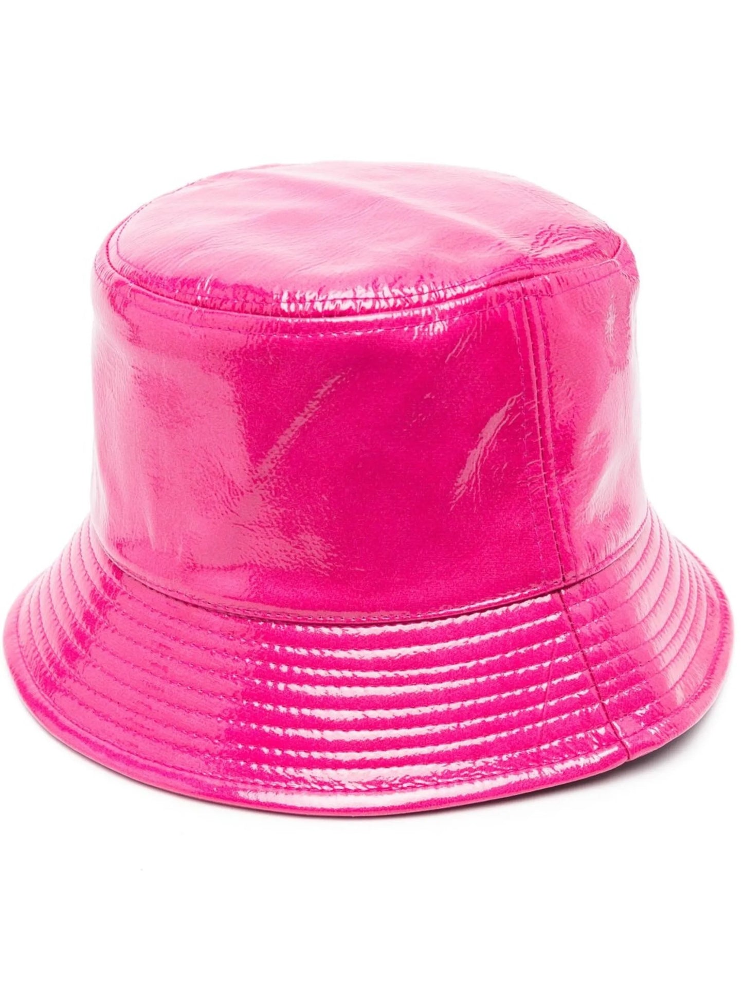 high-shine bucket hat