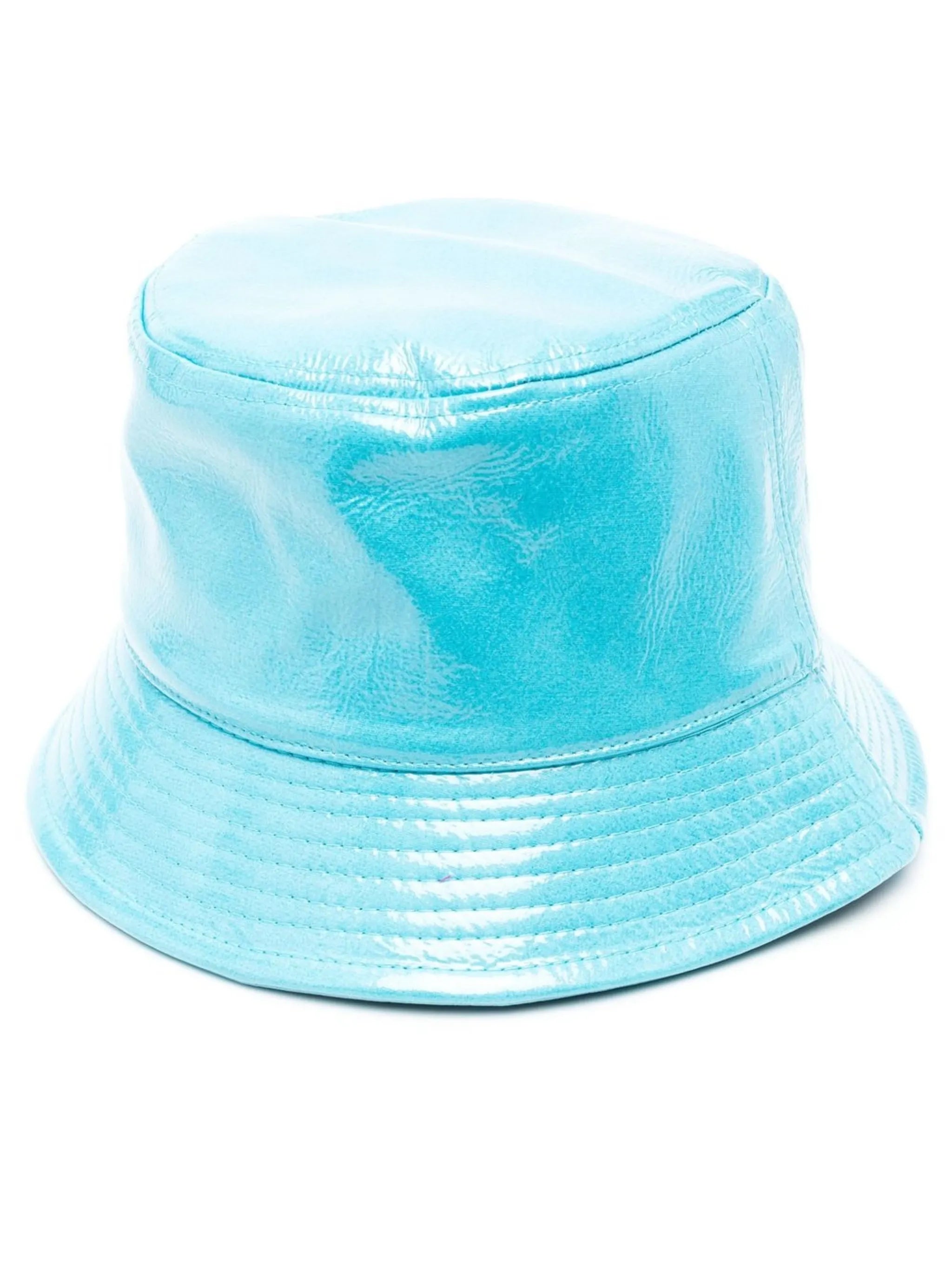 high-shine bucket hat