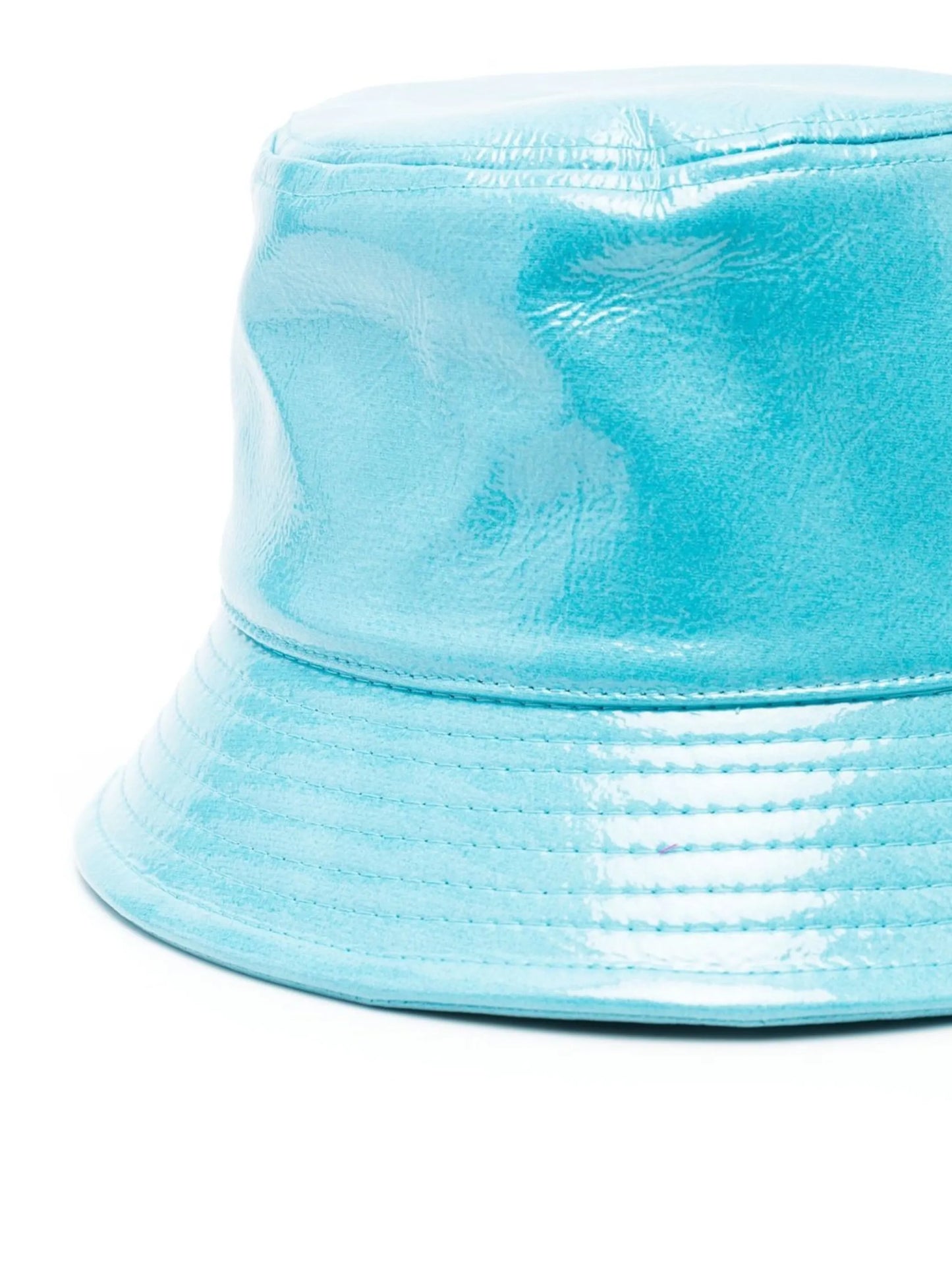 high-shine bucket hat