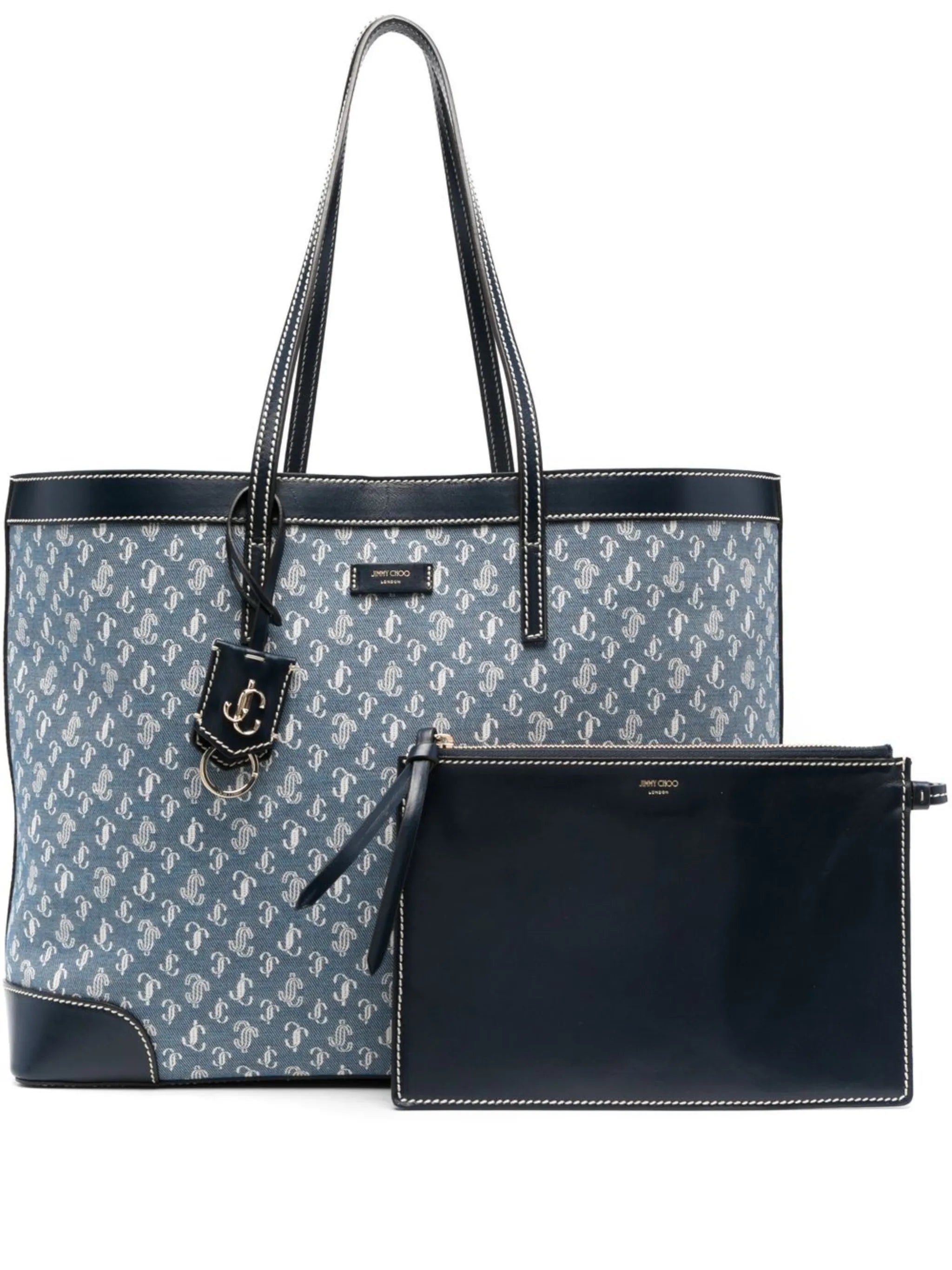 Nine2five logo-jacquard tote bag