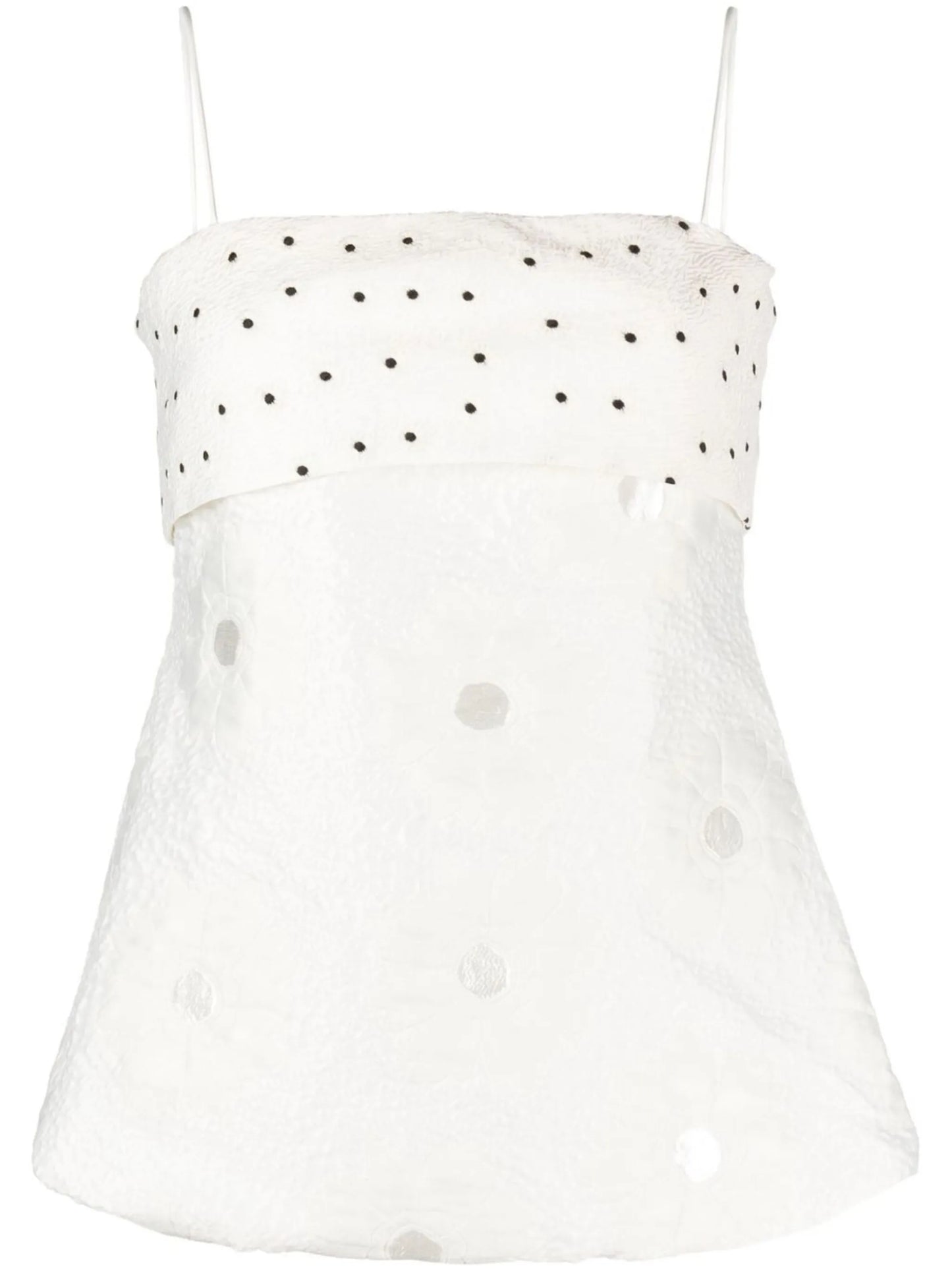 Una floral-print tank top