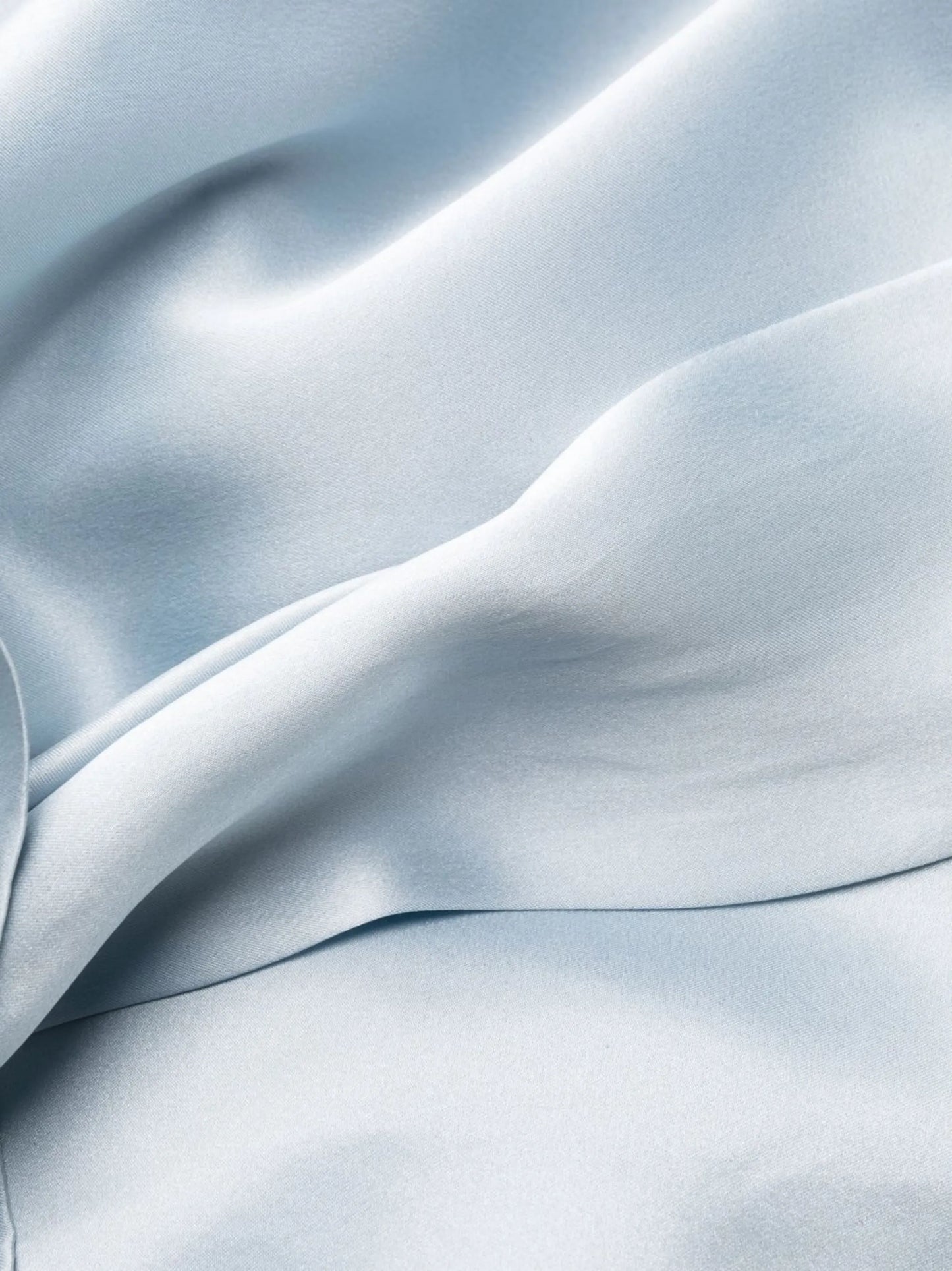 ruffle-trim silk dress