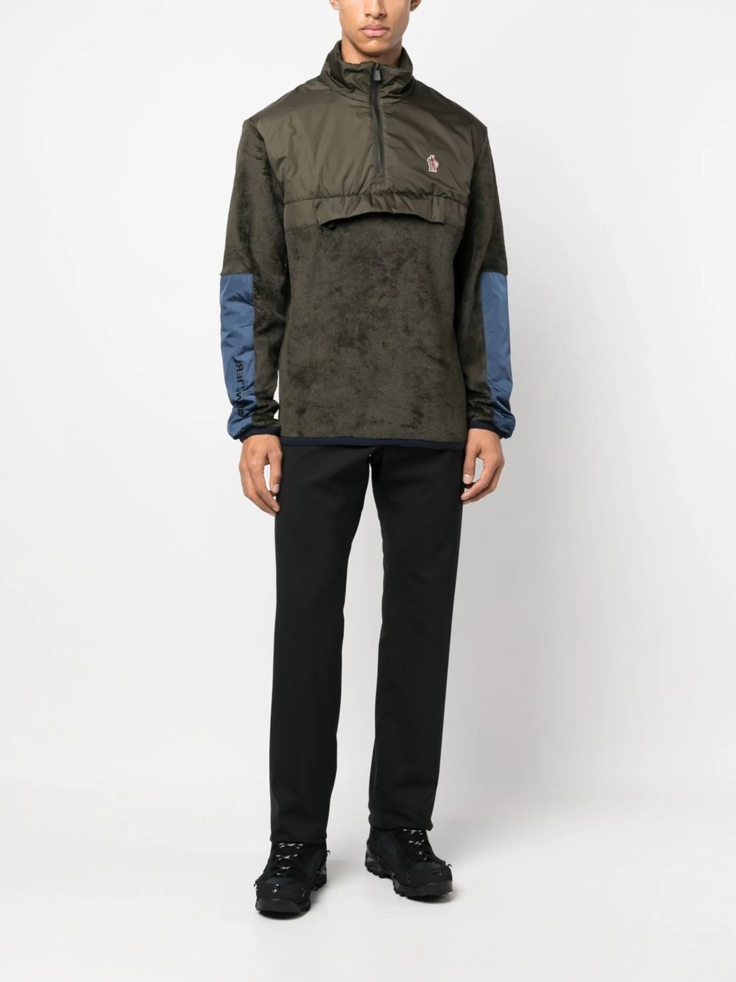 logo-patch zip-front jumper