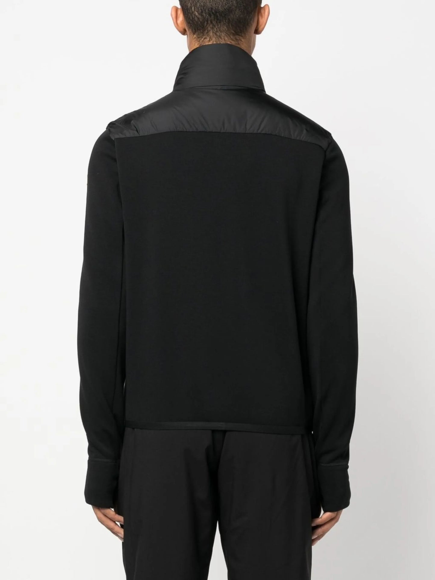 logo-patch funnel neck jacket