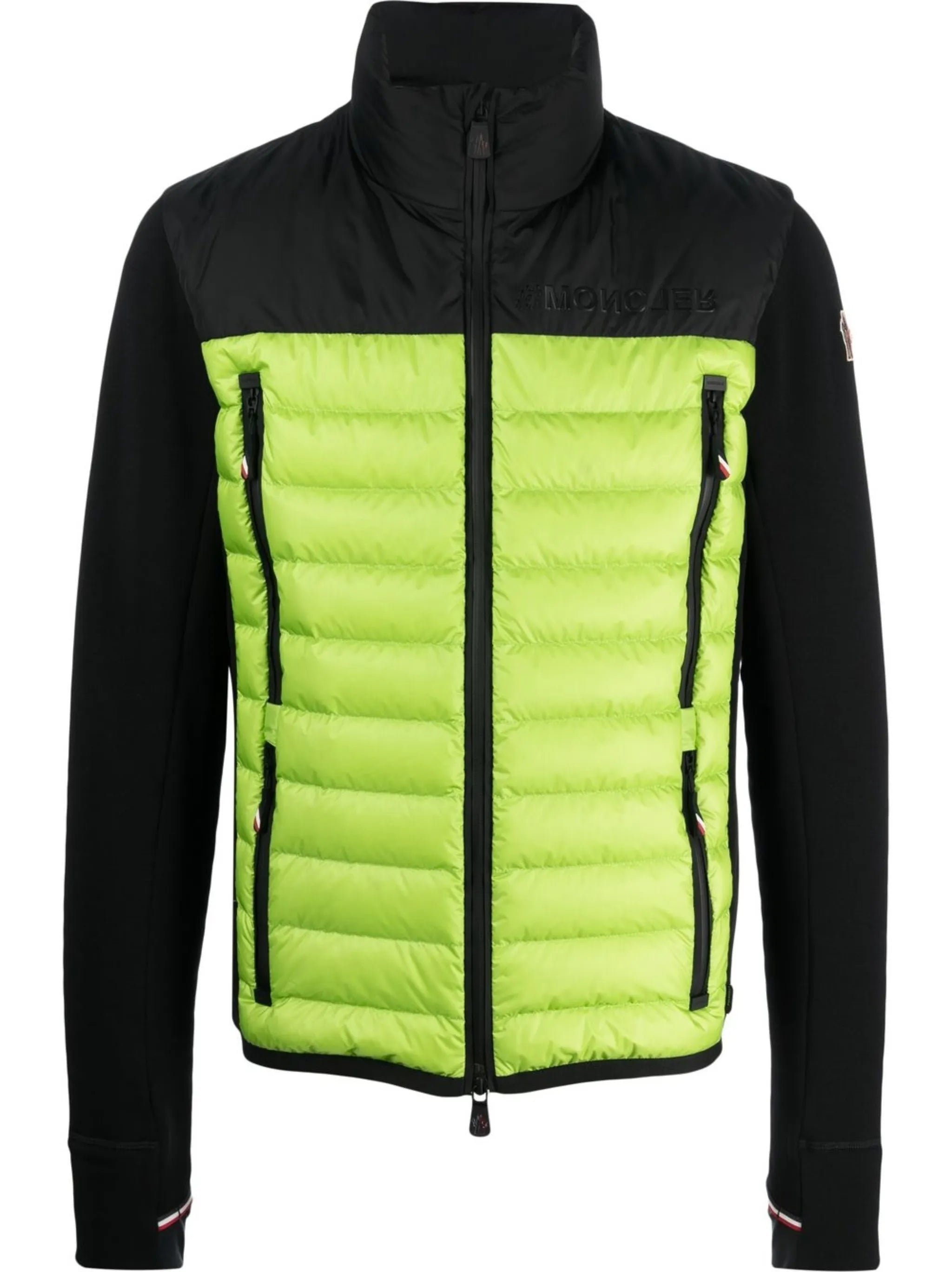 logo-patch funnel neck jacket
