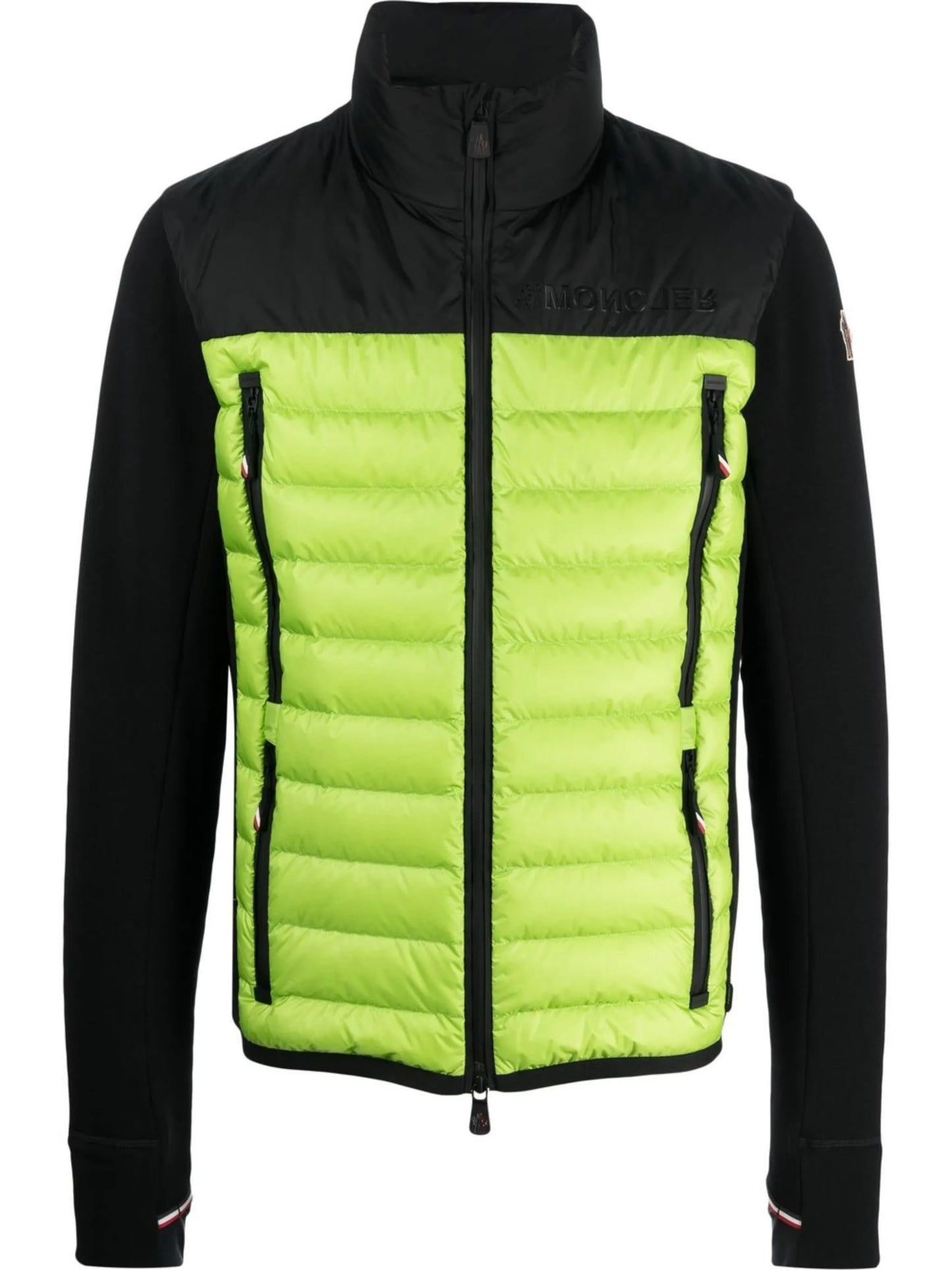 logo-patch funnel neck jacket