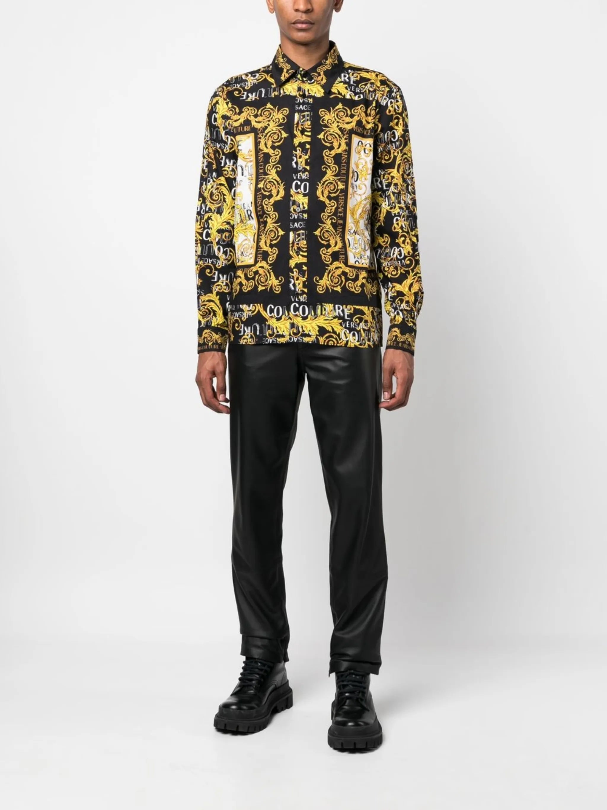 Logo Couture printed shirt