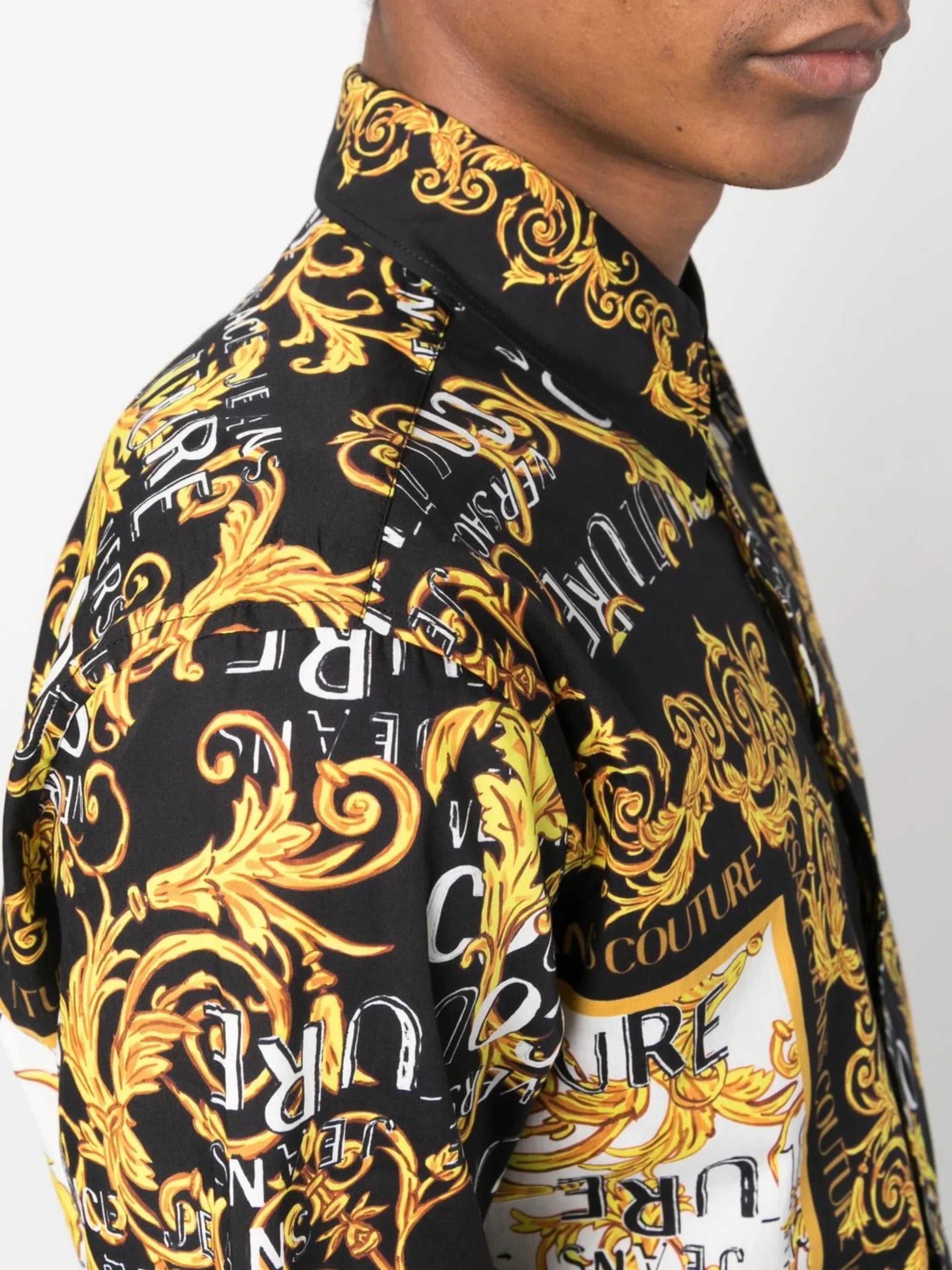 Logo Couture printed shirt