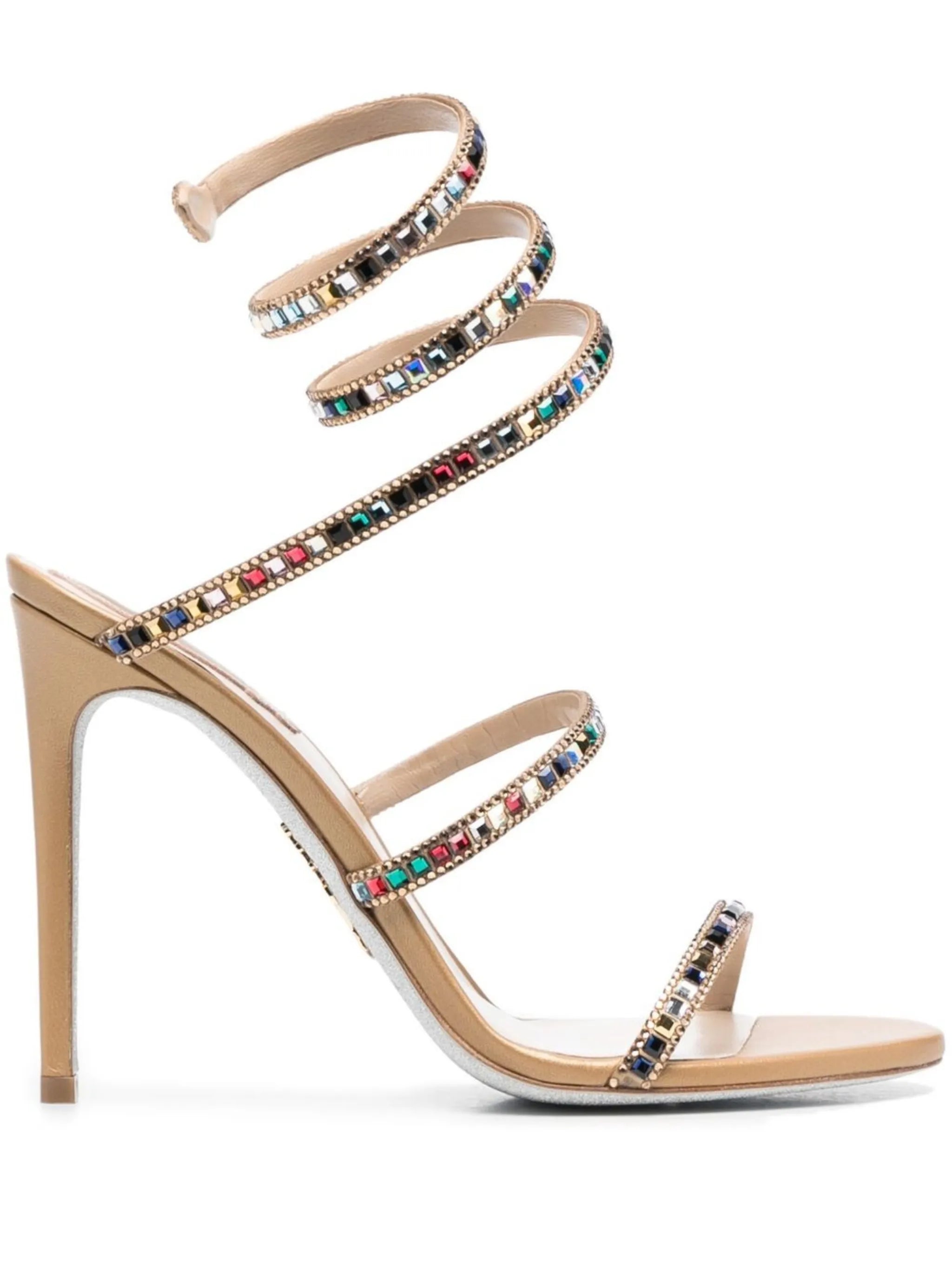 Cleo spiral-strap 125mm sandals
