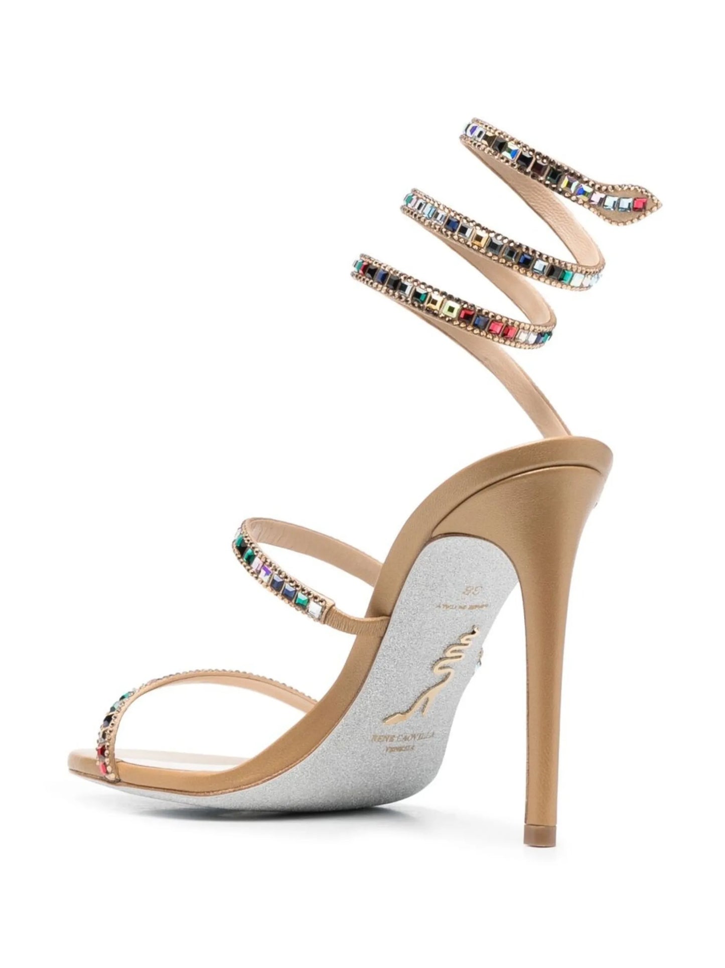 Cleo spiral-strap 125mm sandals