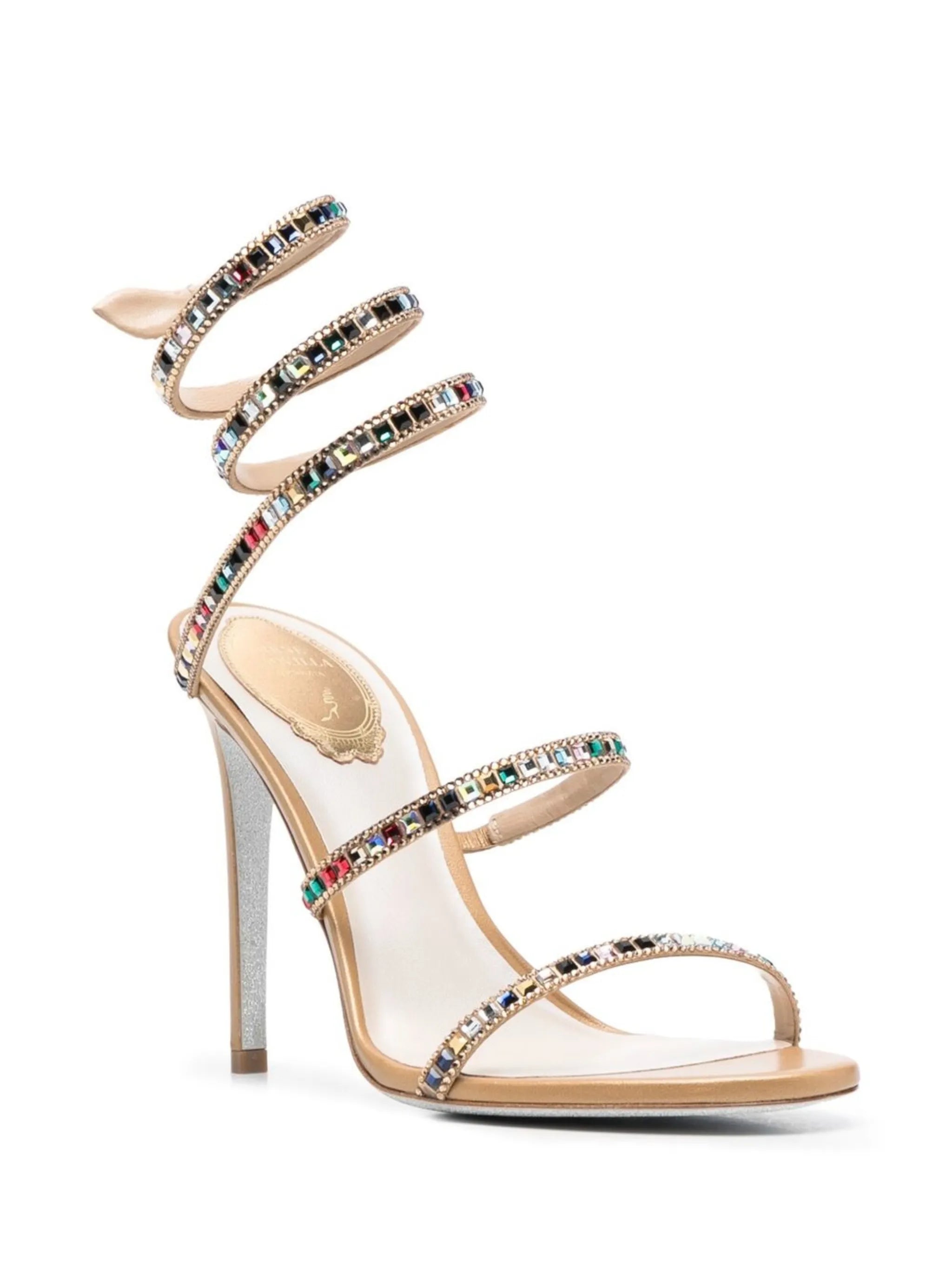 Cleo spiral-strap 125mm sandals