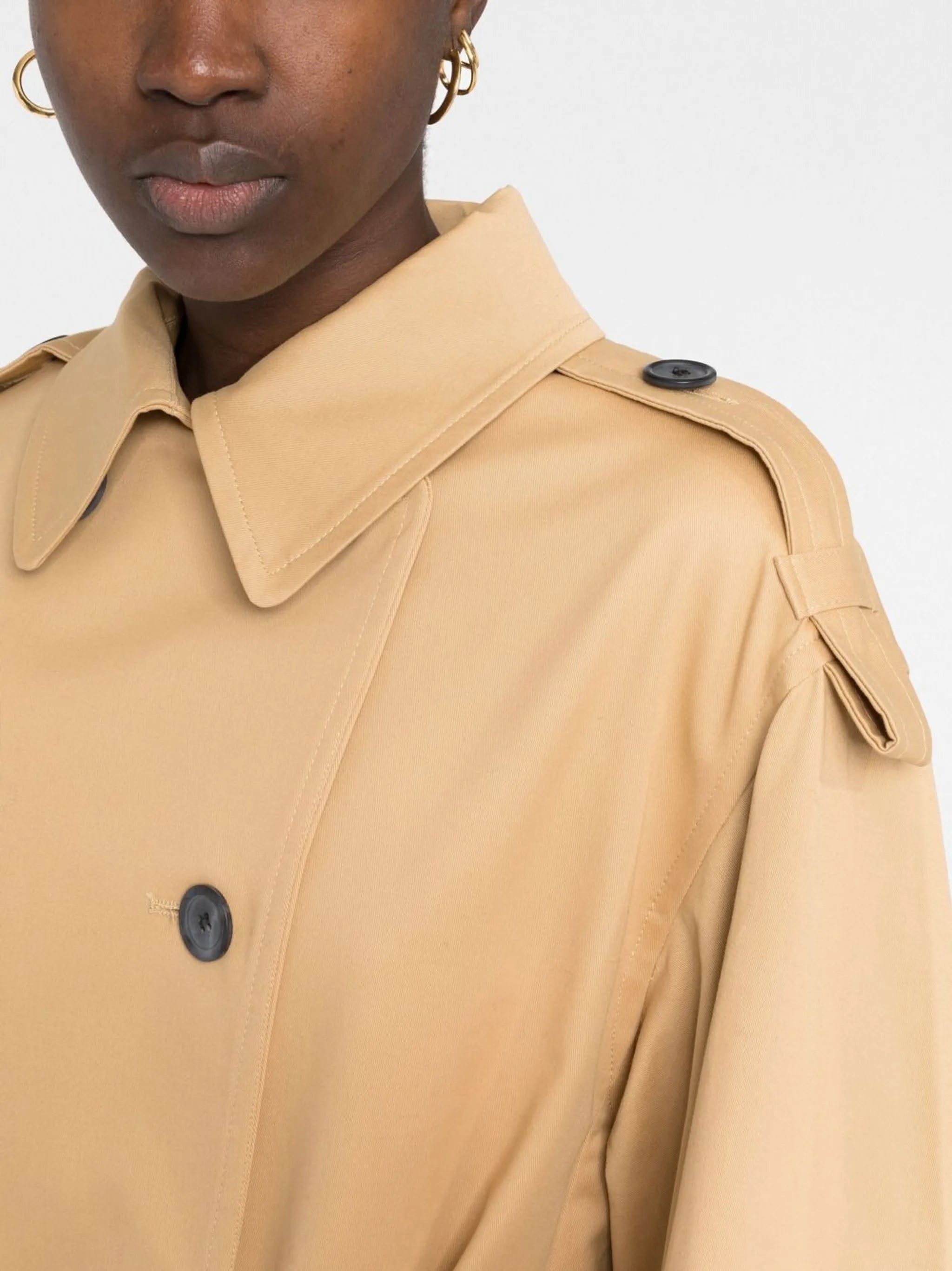 Alanis double-breasted belted trench coat