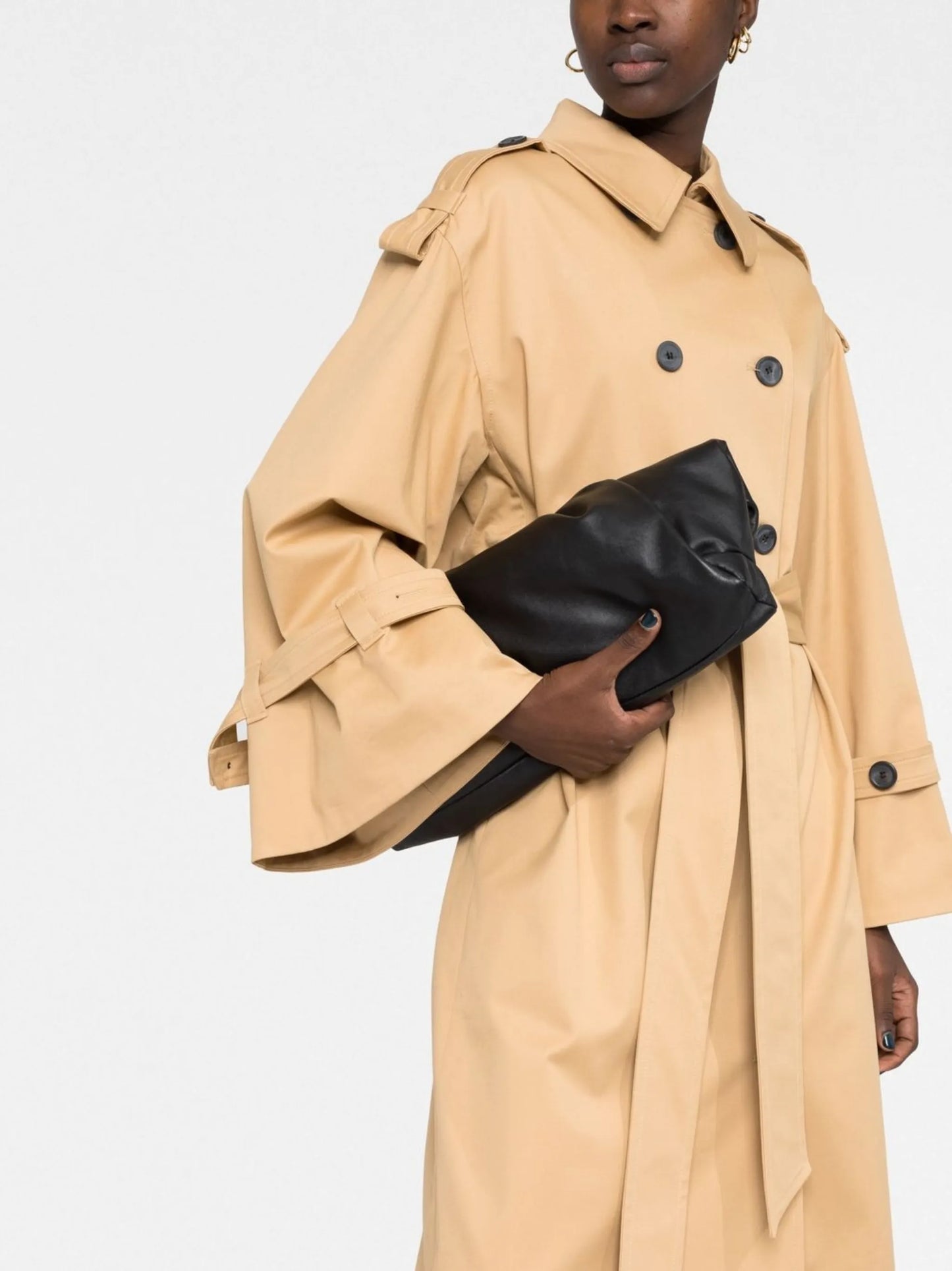 Alanis double-breasted belted trench coat