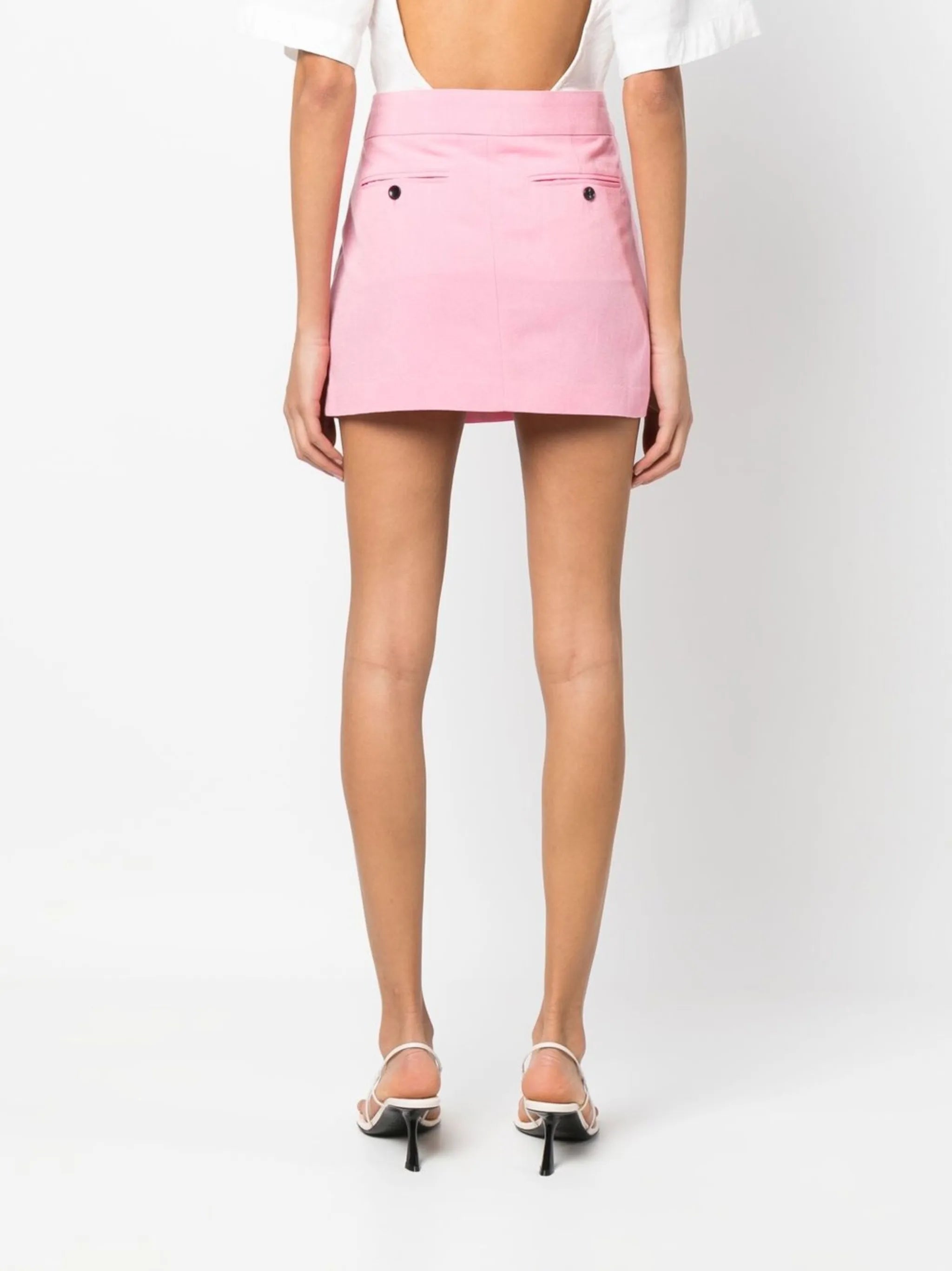 panelled mini skirt