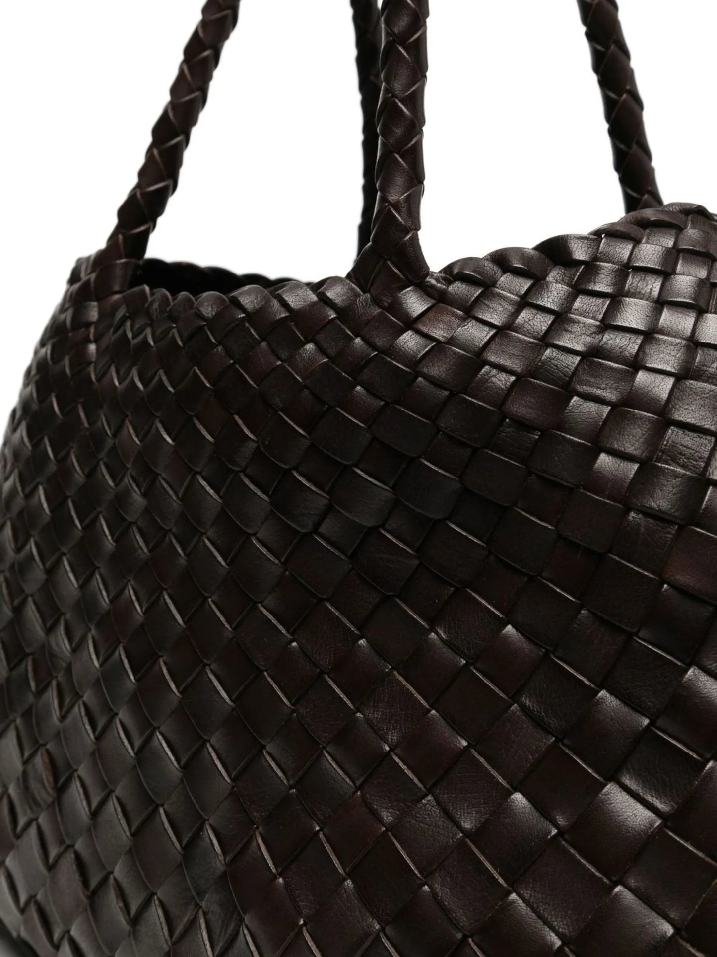 Santa interwoven leather bag