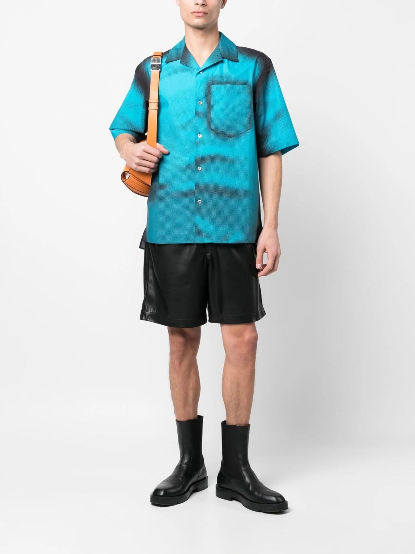 short-sleeve cotton shirt