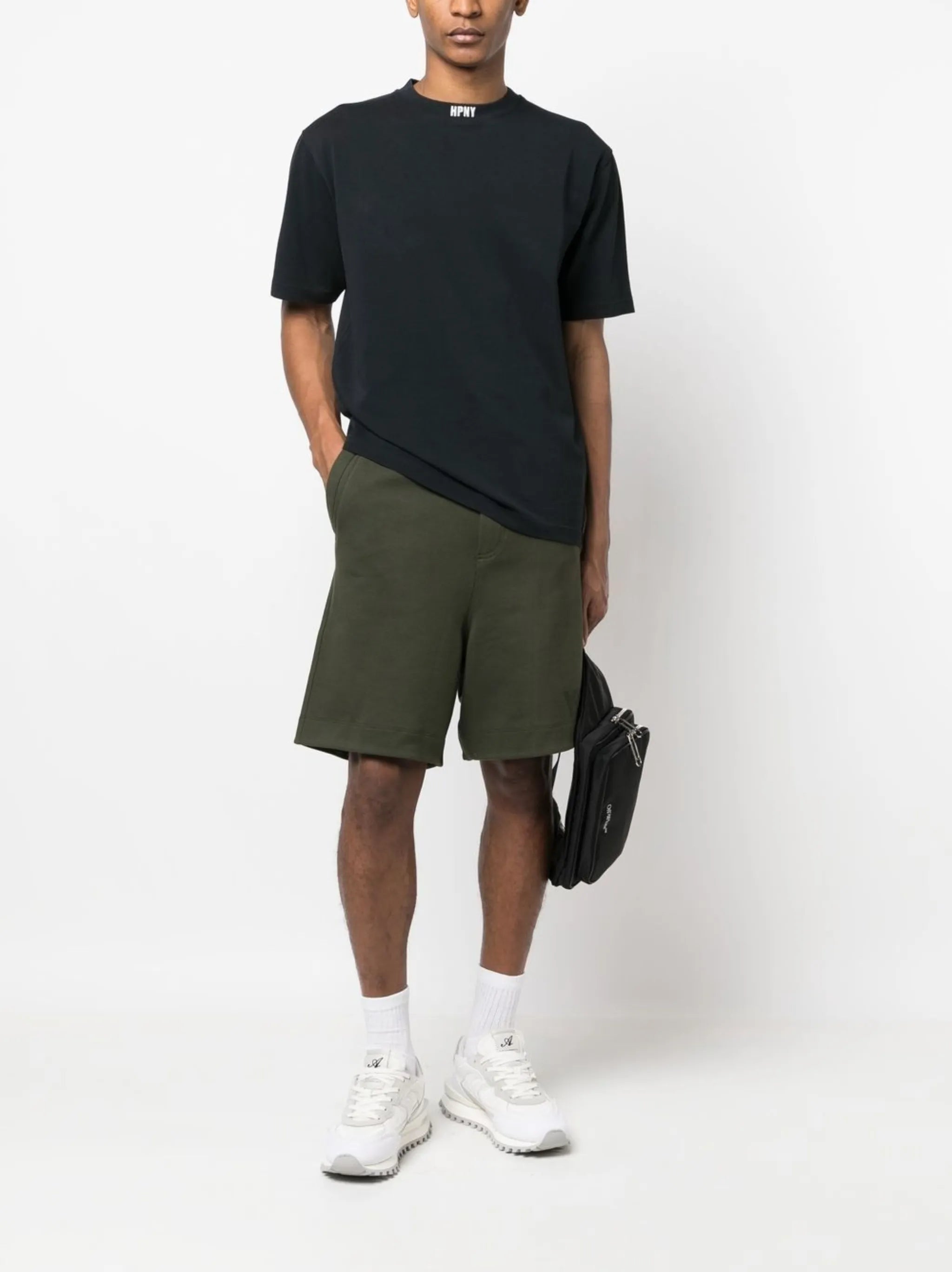 logo-patch crew-neck T-shirt