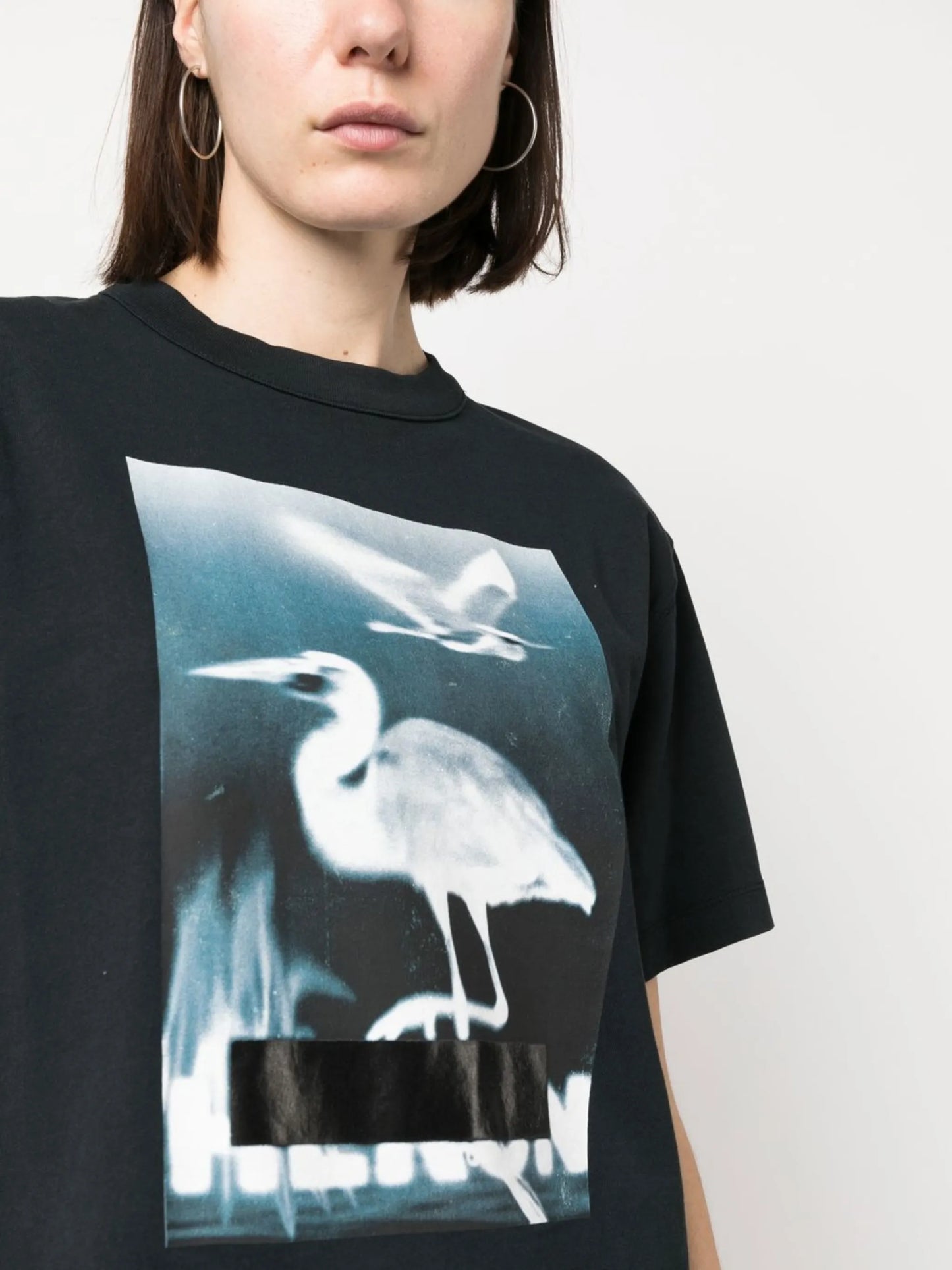Censored graphic-print T-shirt