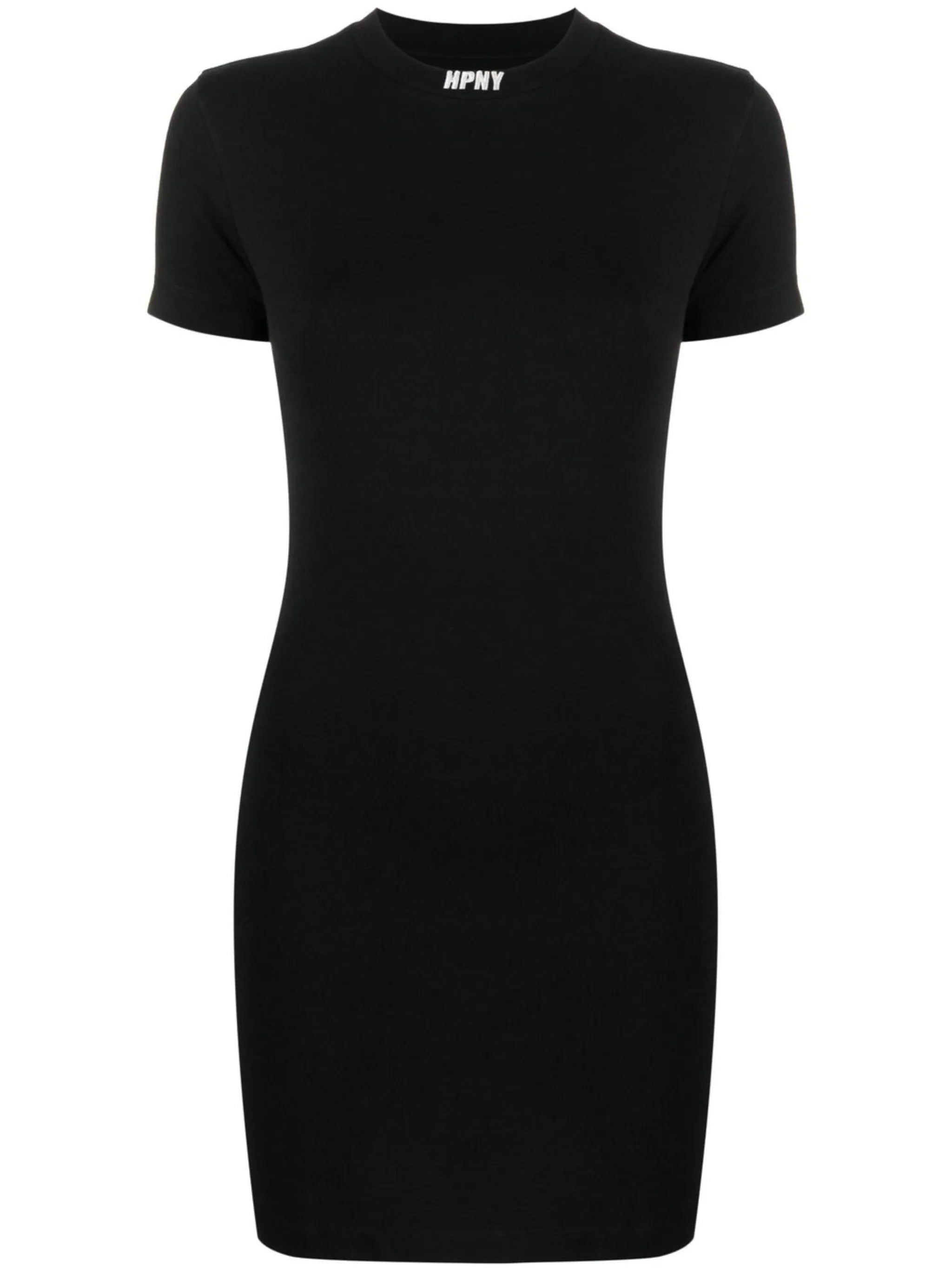 logo-embroidered T-shirt dress