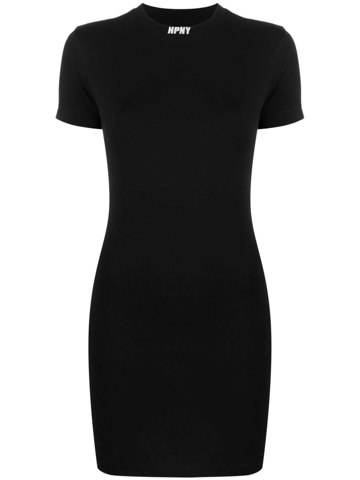 logo-embroidered T-shirt dress