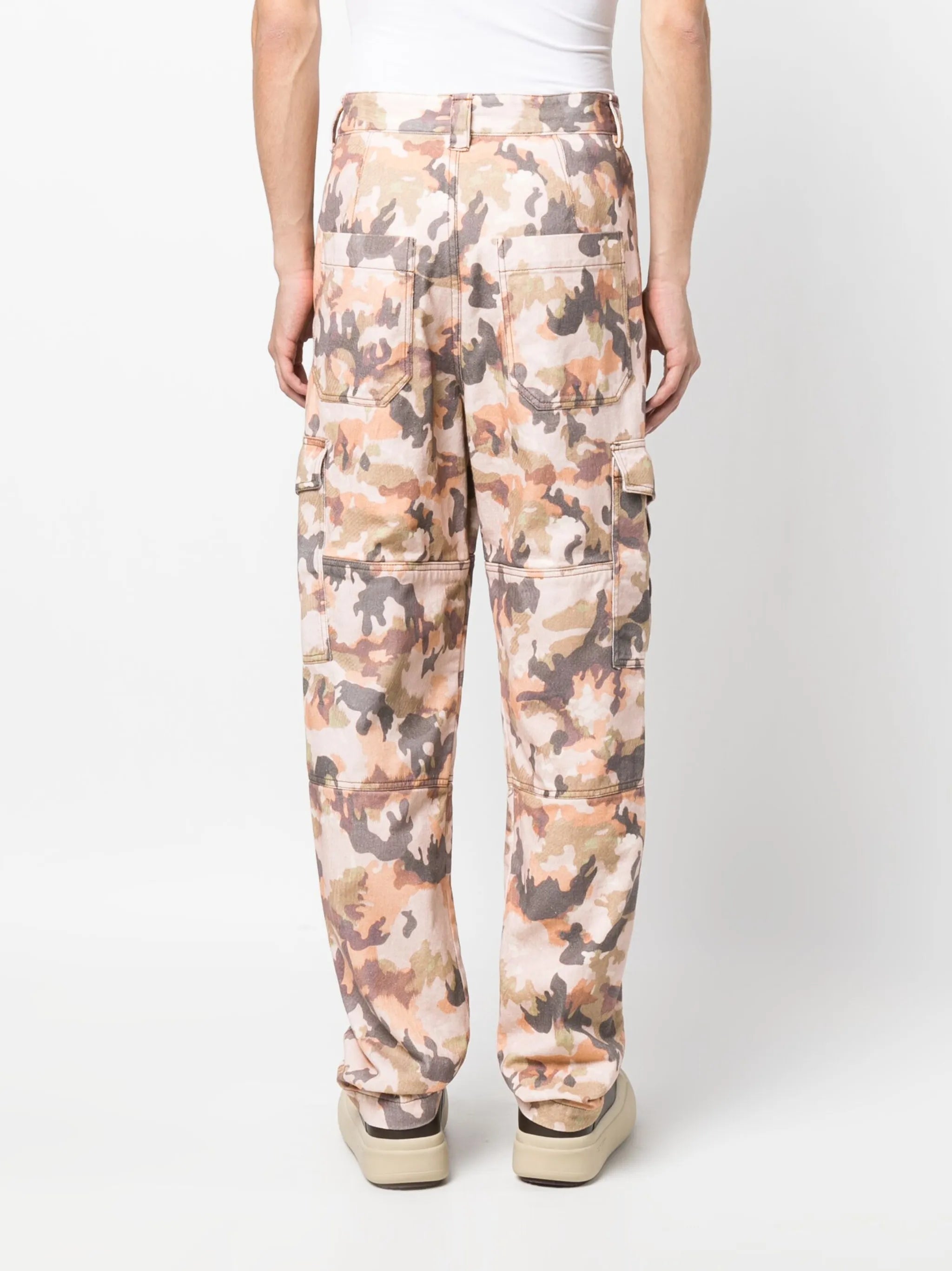 camouflage-print cargo pants