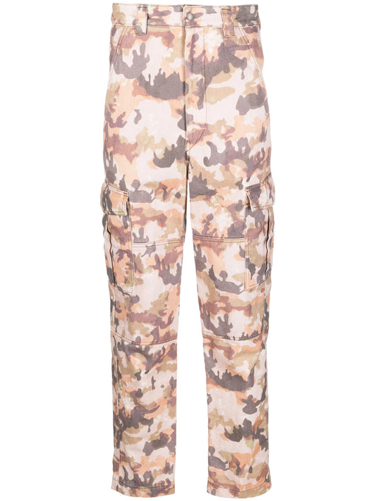 camouflage-print cargo pants