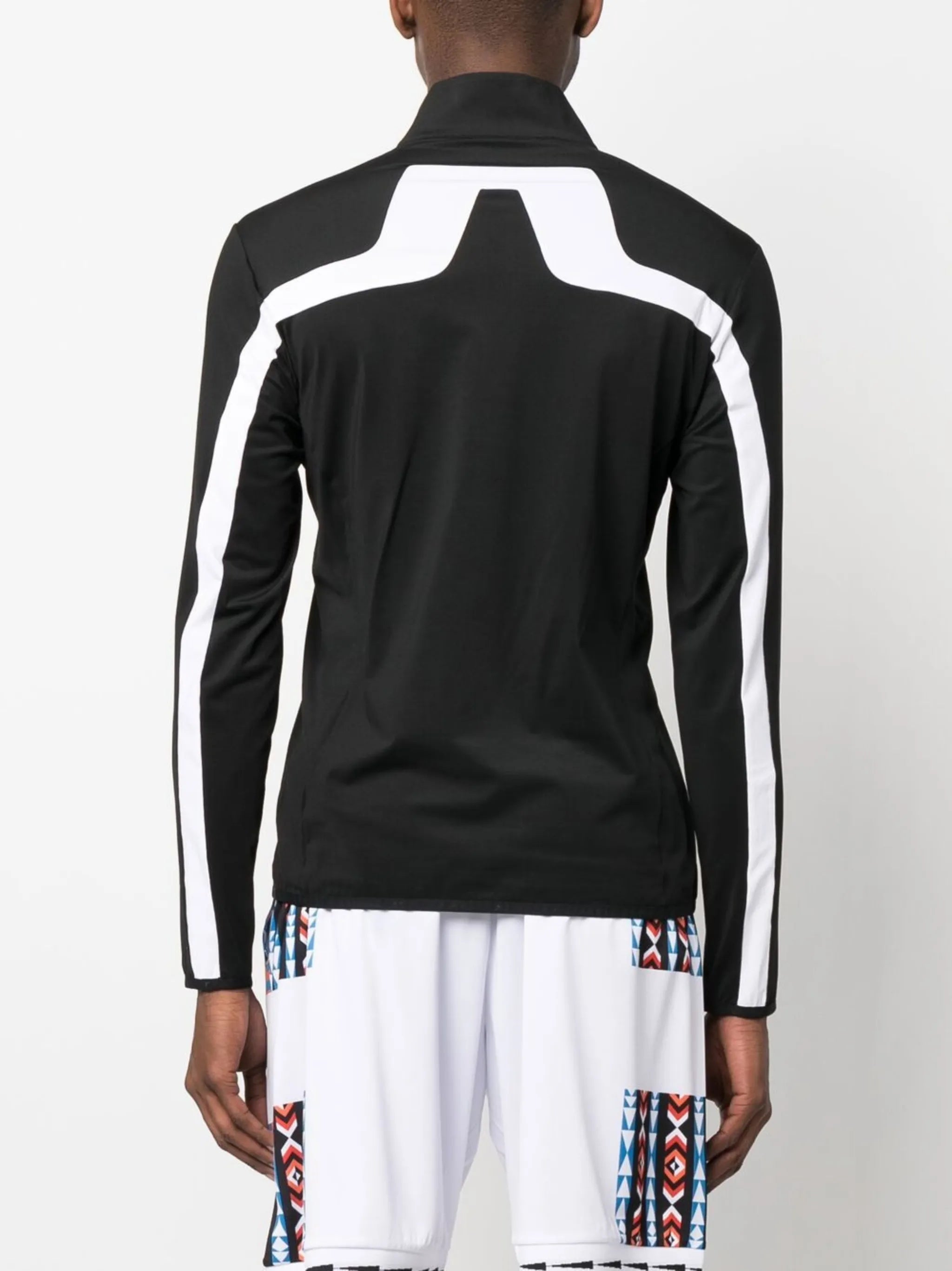 colour-block panelled jacket