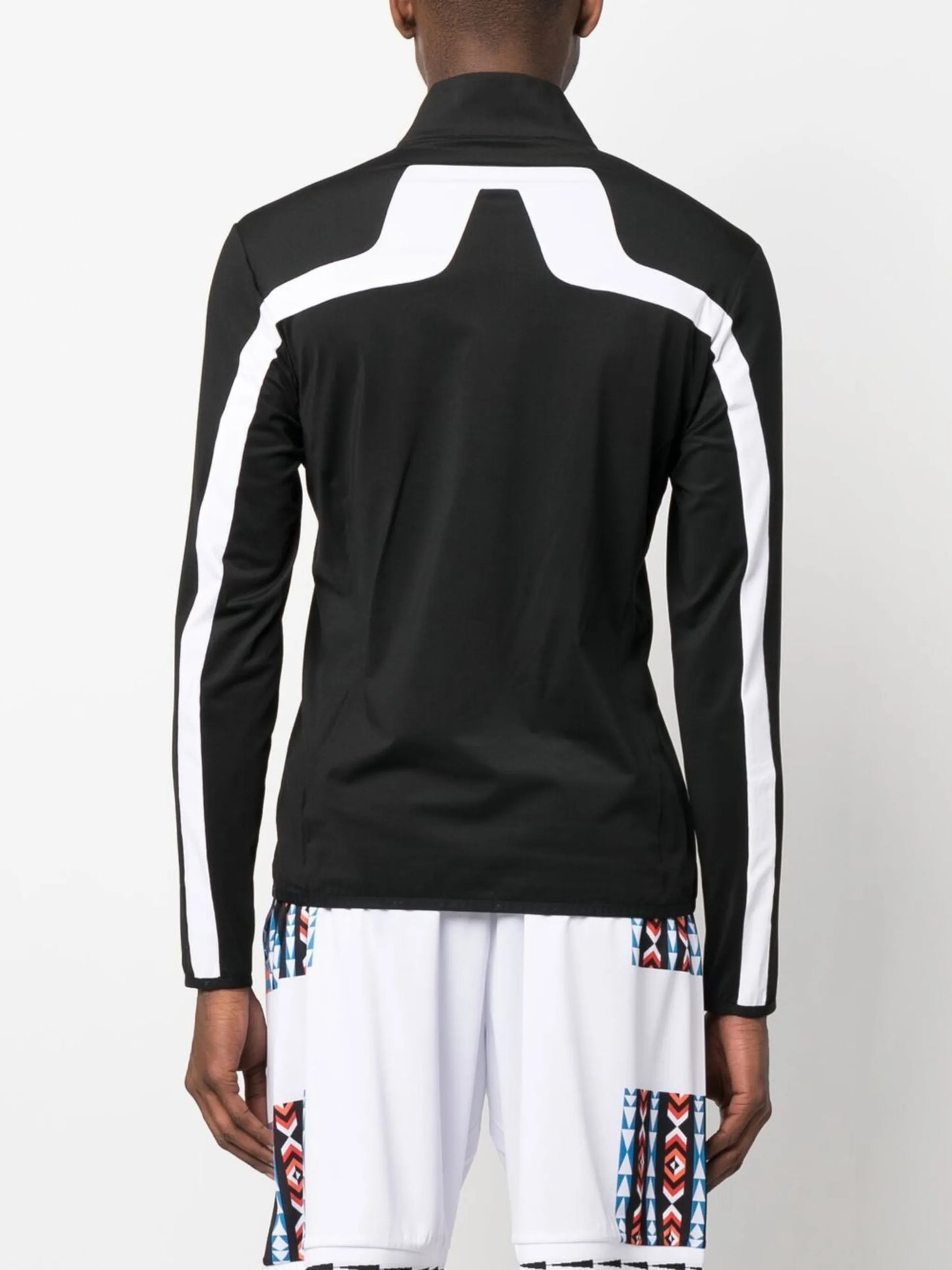 colour-block panelled jacket