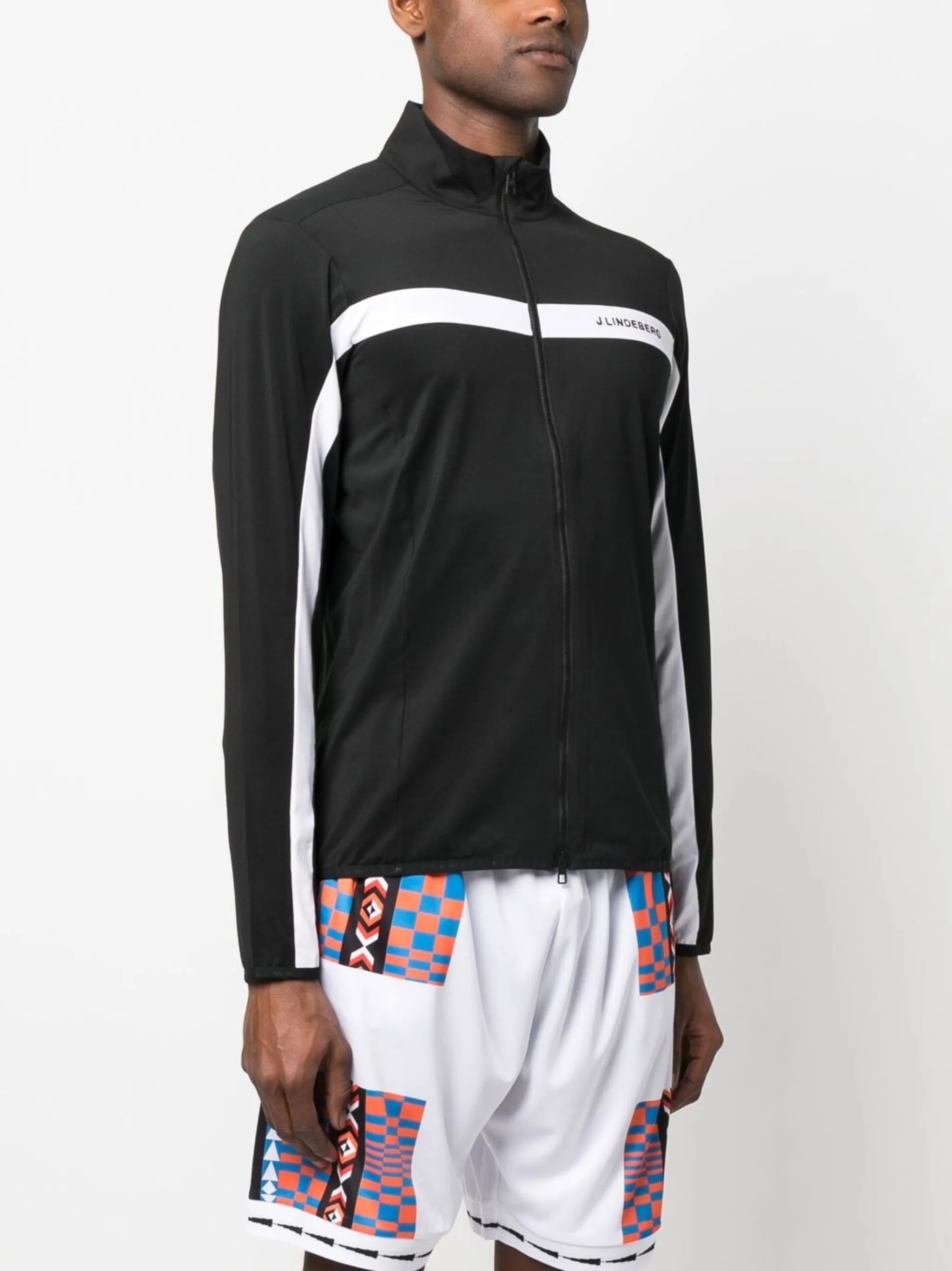 colour-block panelled jacket