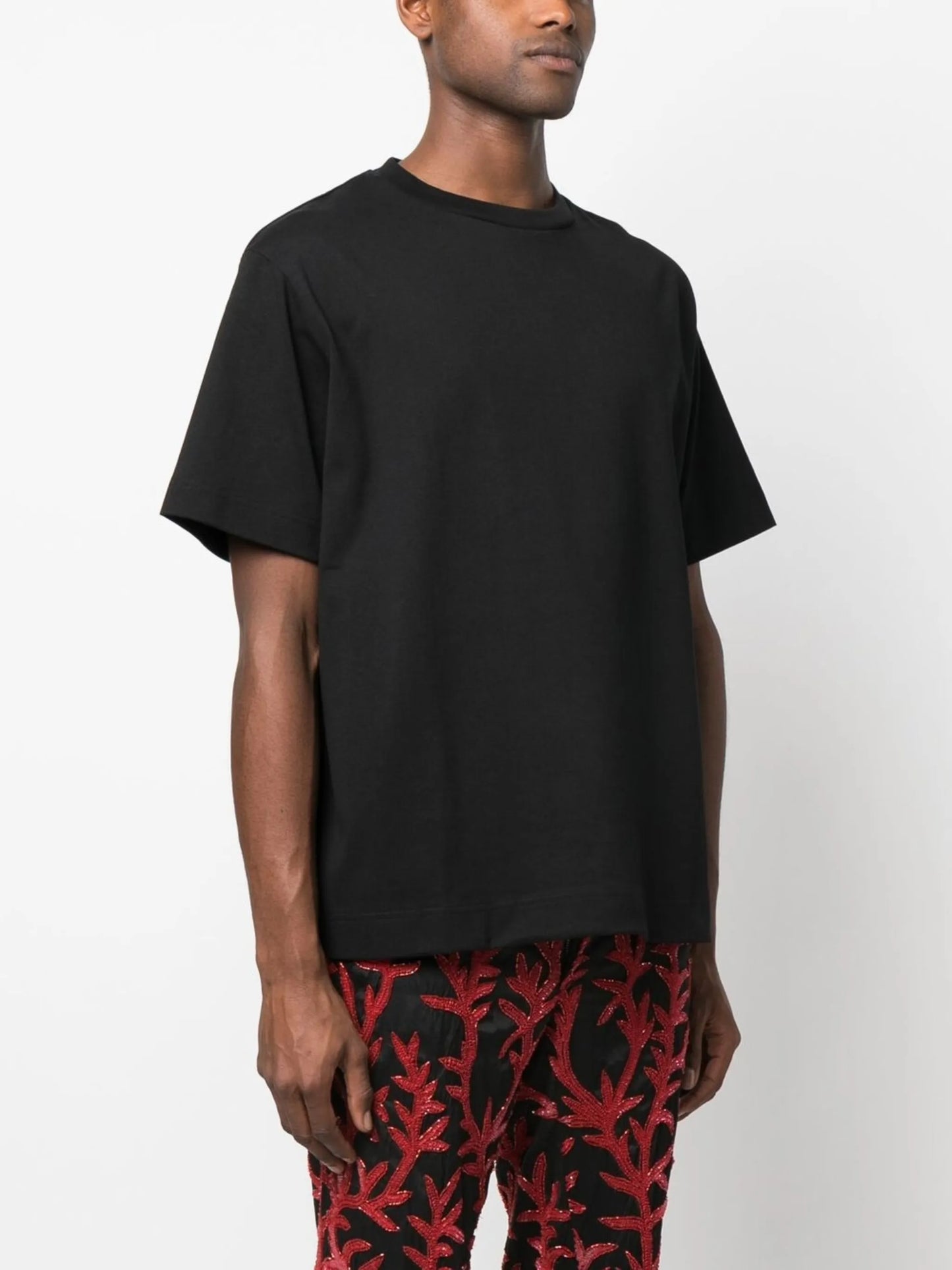 daisy-embellished cotton T-shirt