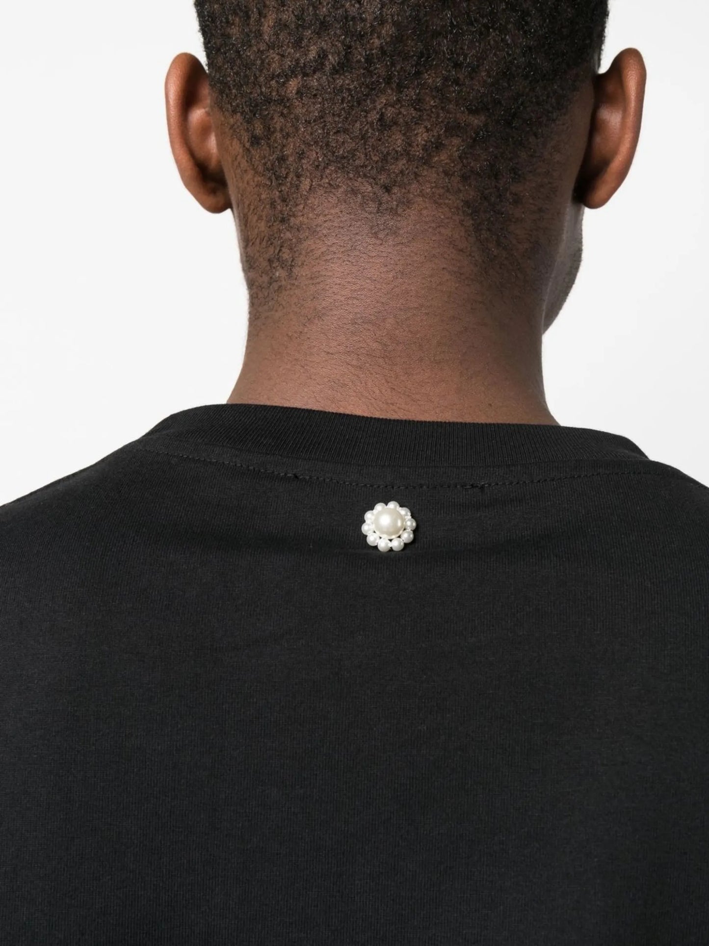 daisy-embellished cotton T-shirt