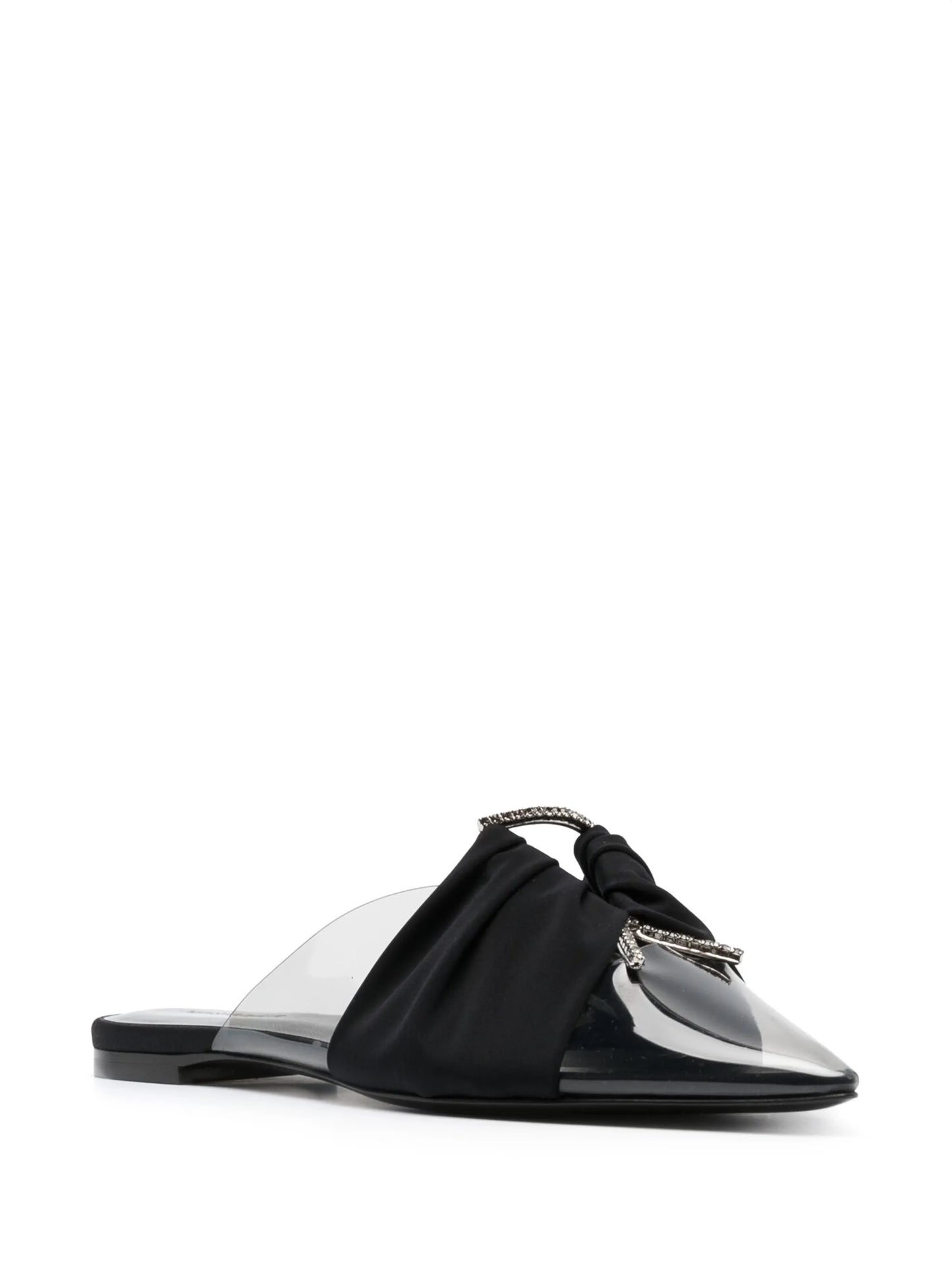 bow-detail pointed mules