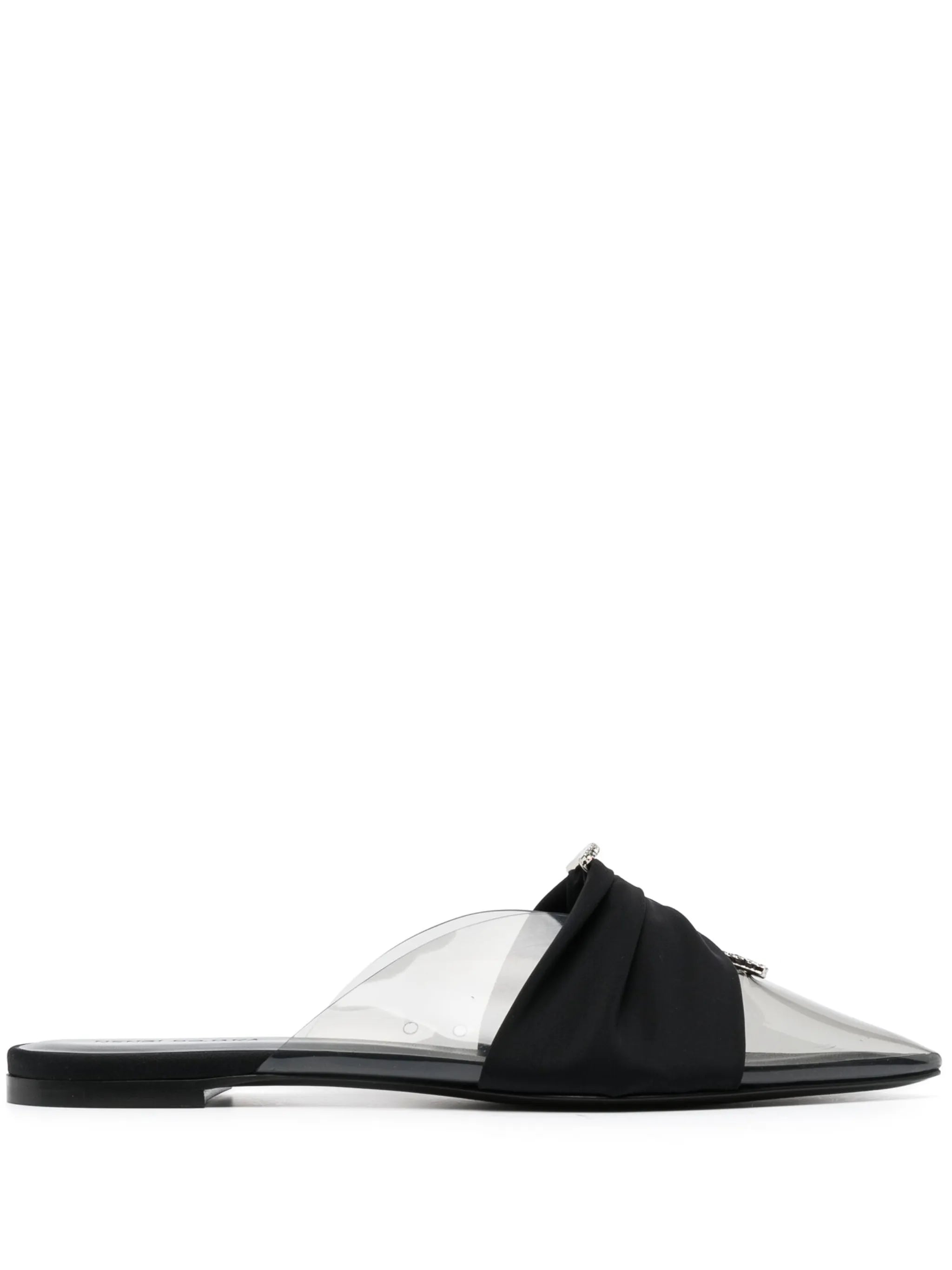 bow-detail pointed mules