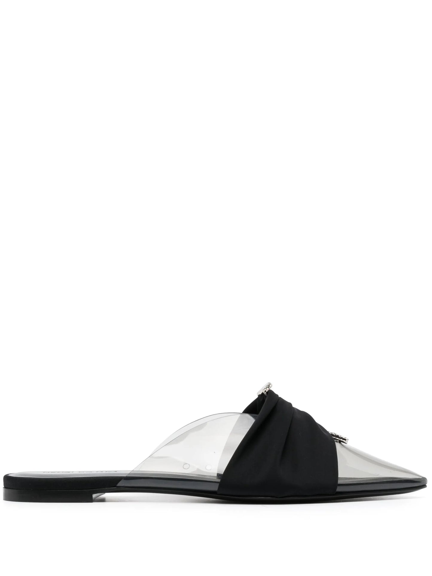 bow-detail pointed mules