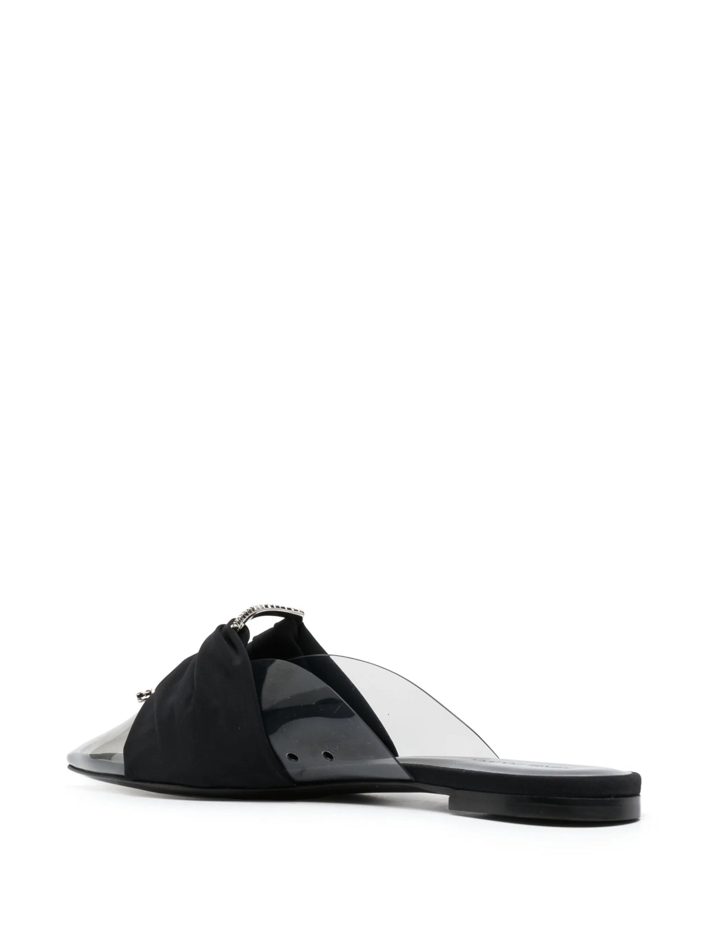 bow-detail pointed mules