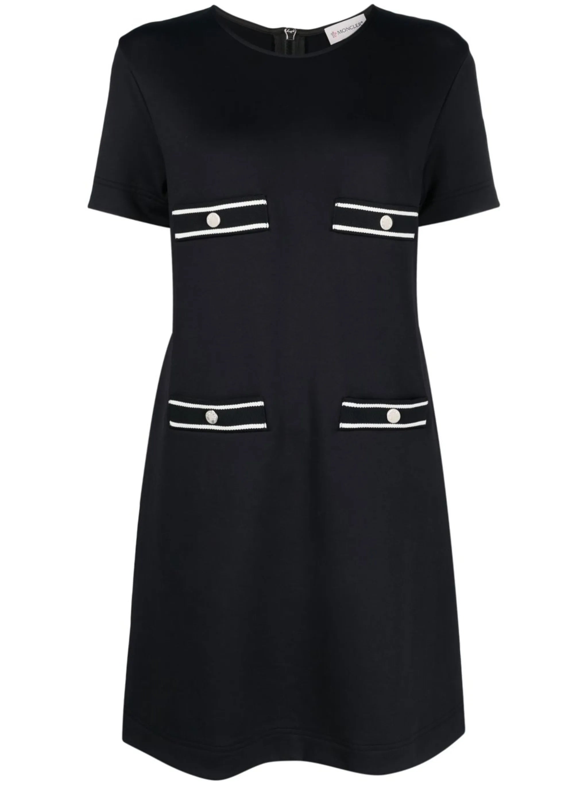 pocket-detail pique minidress