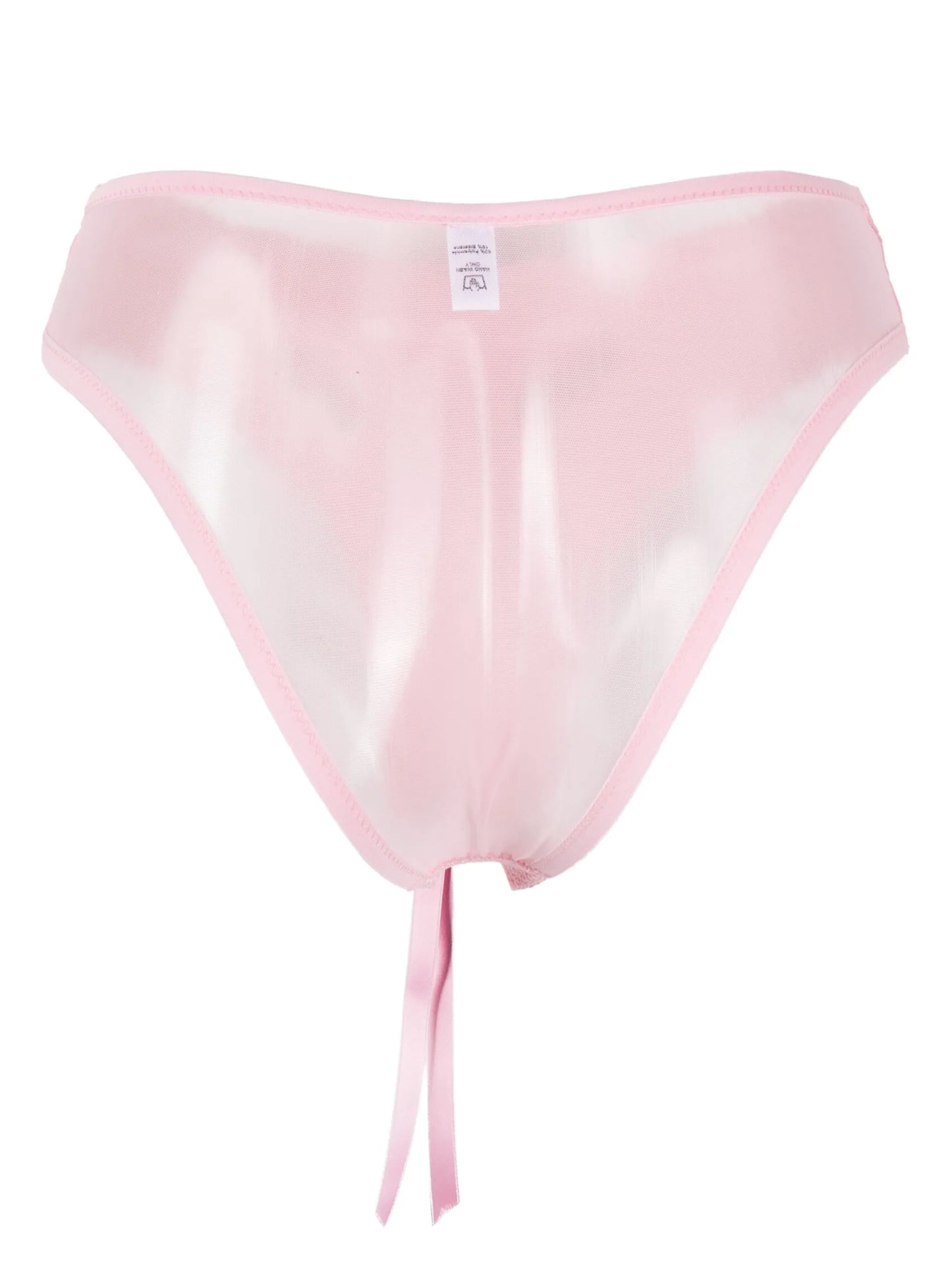 crochet-detail panelled briefs