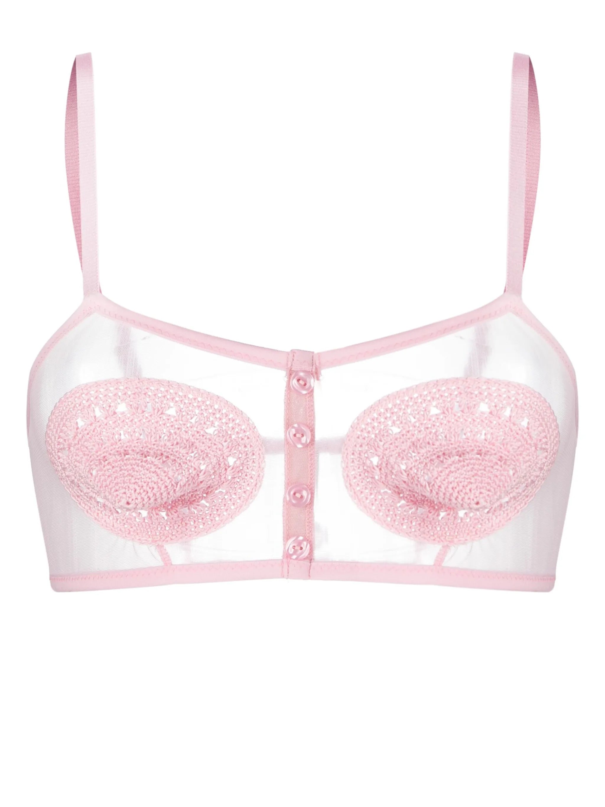 crochet-detailing conical bralette